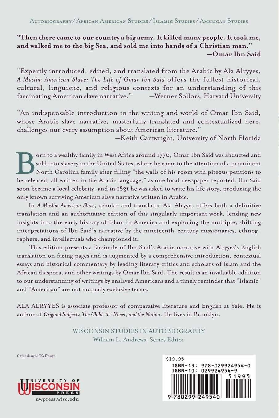 A Muslim American Slave: The Life of Omar Ibn Said - Image 2
