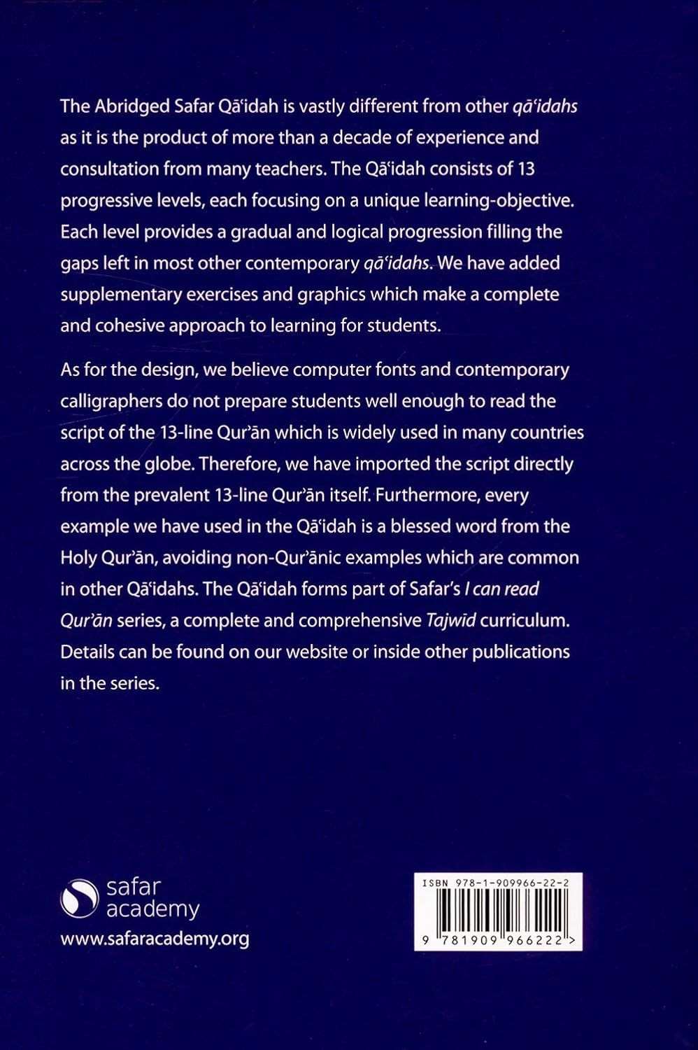 Abridged Qaidah – Learn to Read Series (HB) - Image 2
