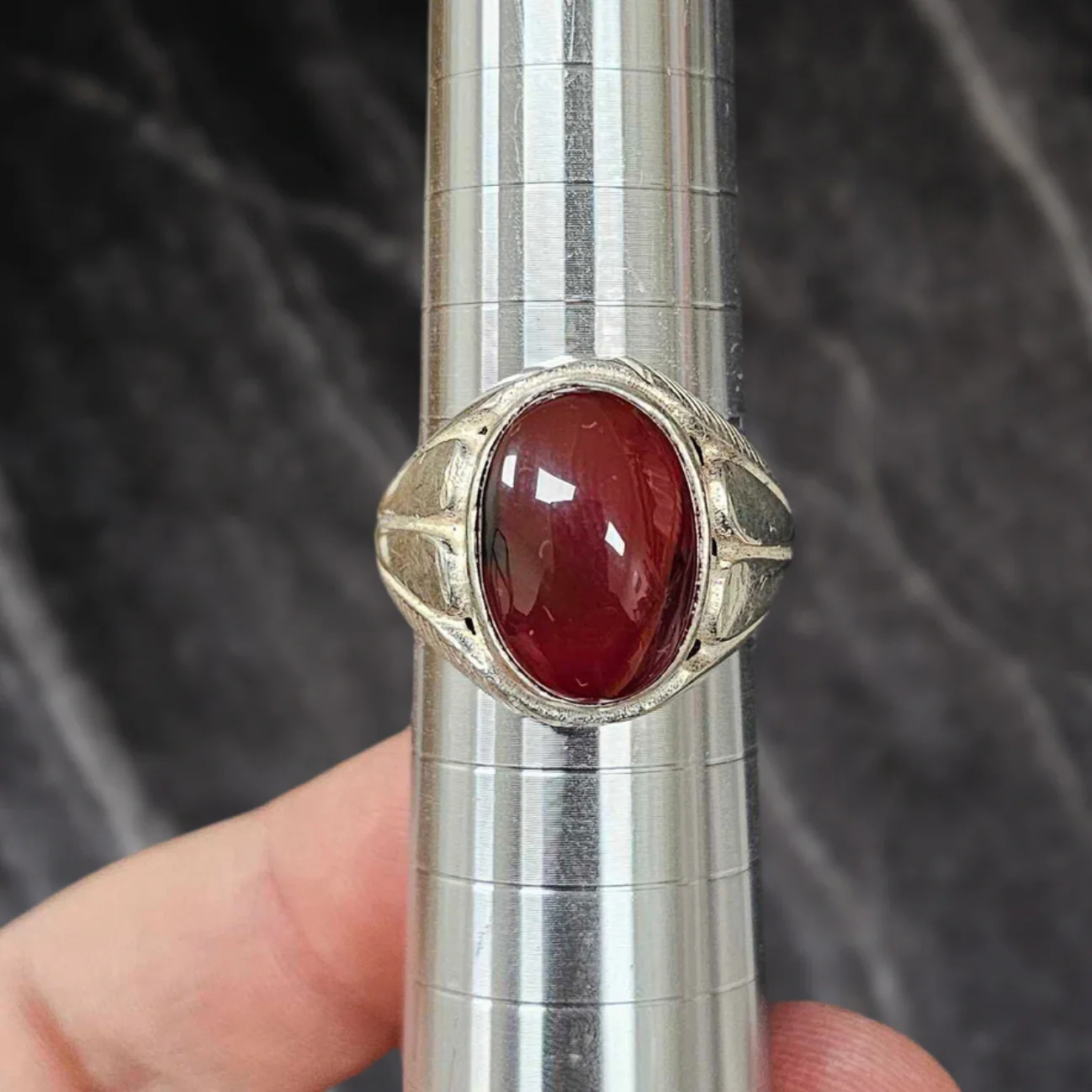 Carmine Aqeeq Khatam Ring - Image 2