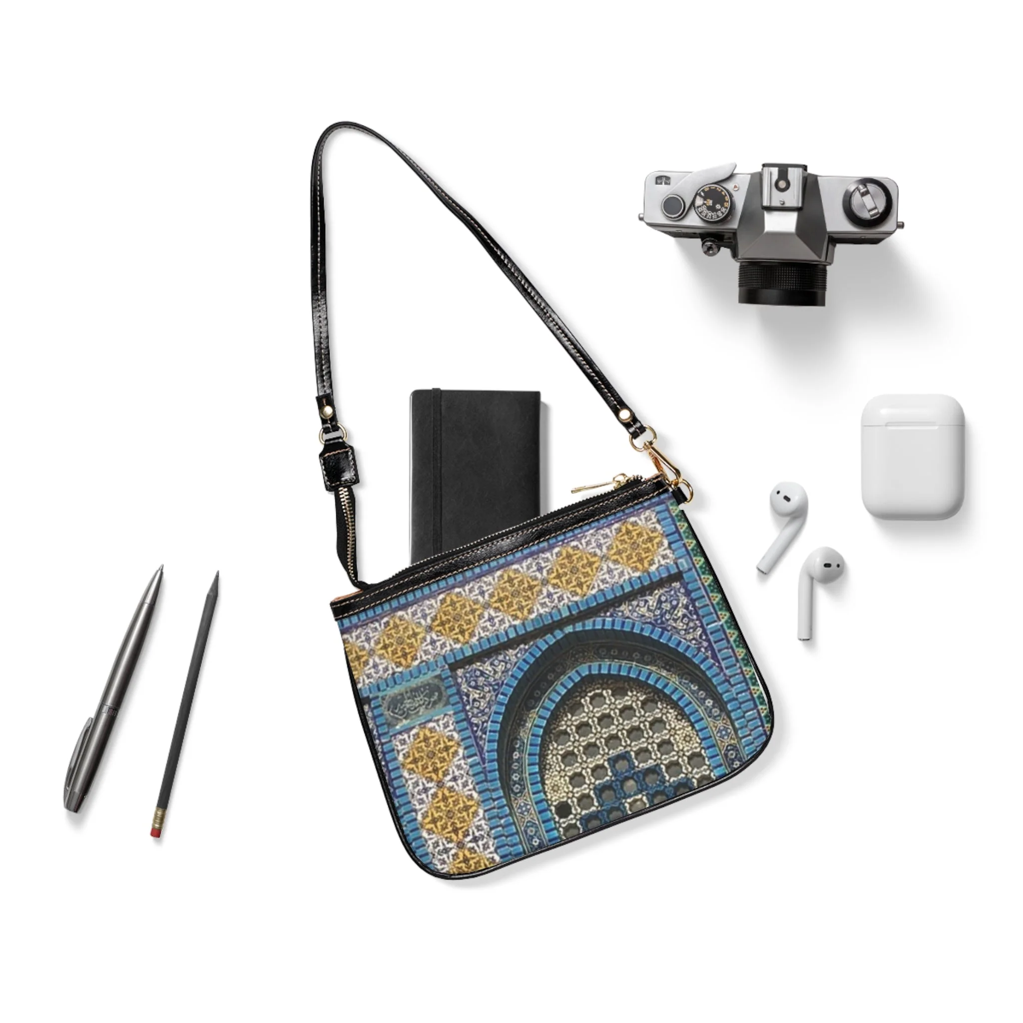 Aqsa Design Shoulder Bag — Small Leather Crossbody Purse - Image 3