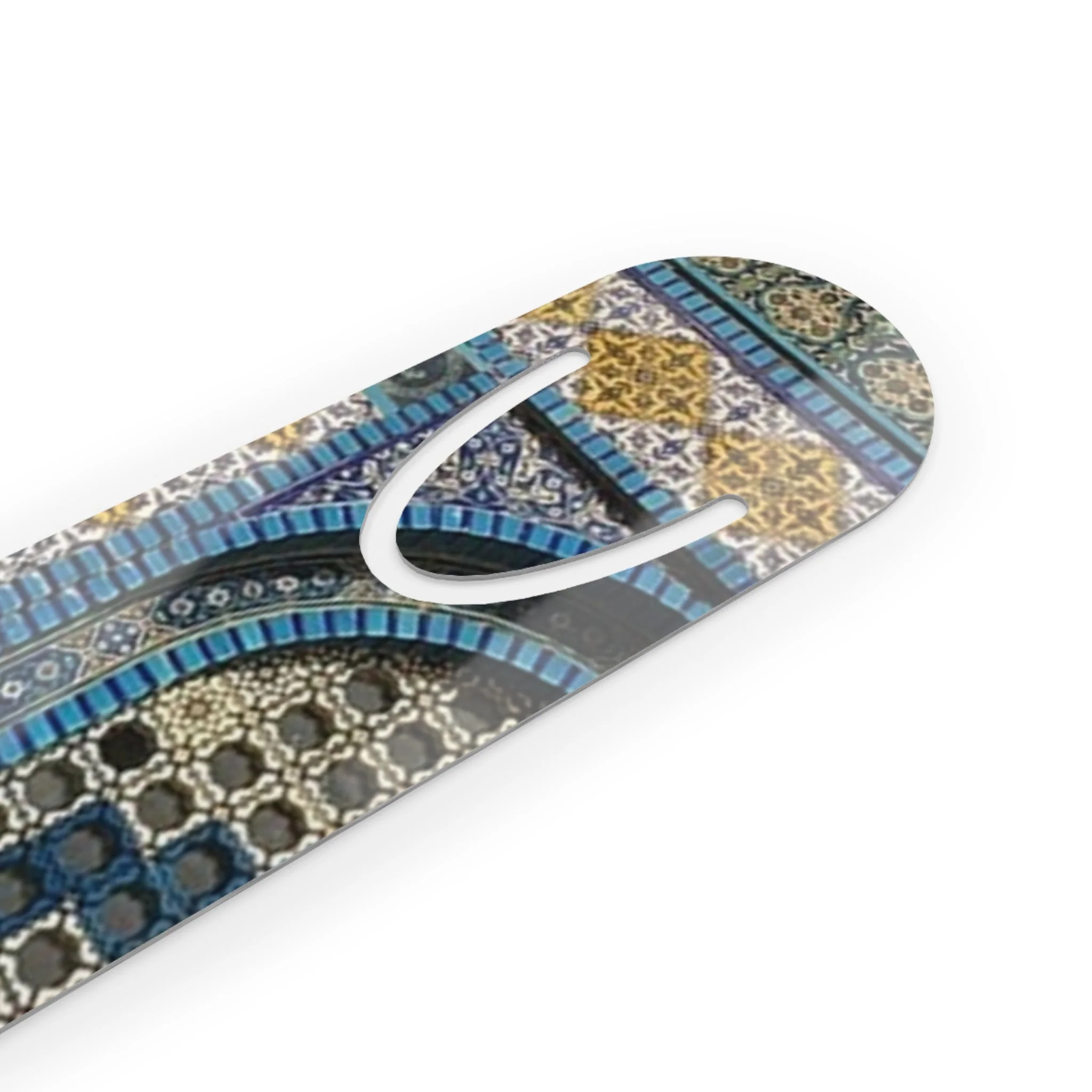 Aqsa Elegant Geometric Pattern Bookmark - Stylish Metal Page Holder - Image 3