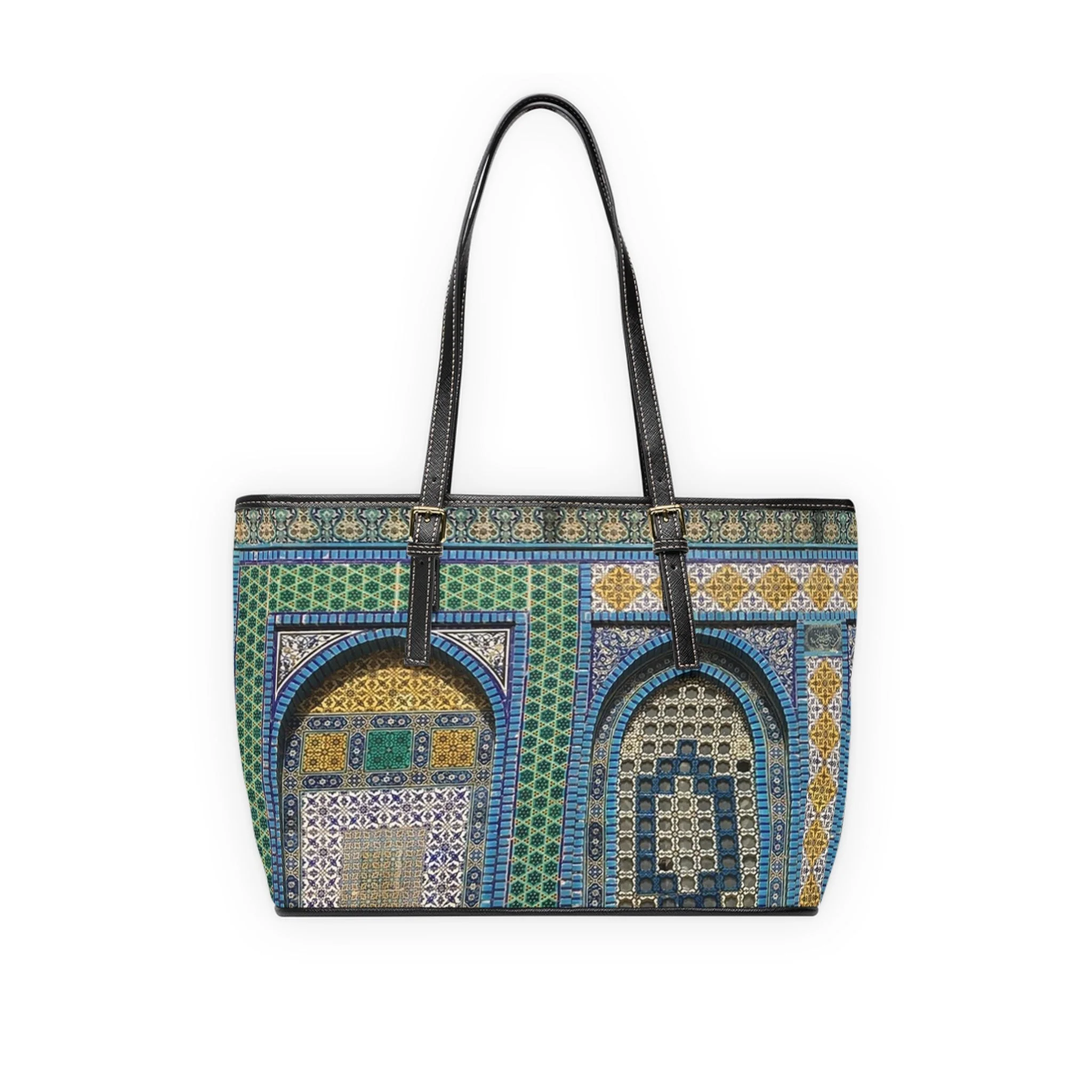 Aqsa Pattern Leather Shoulder Bag - Image 2