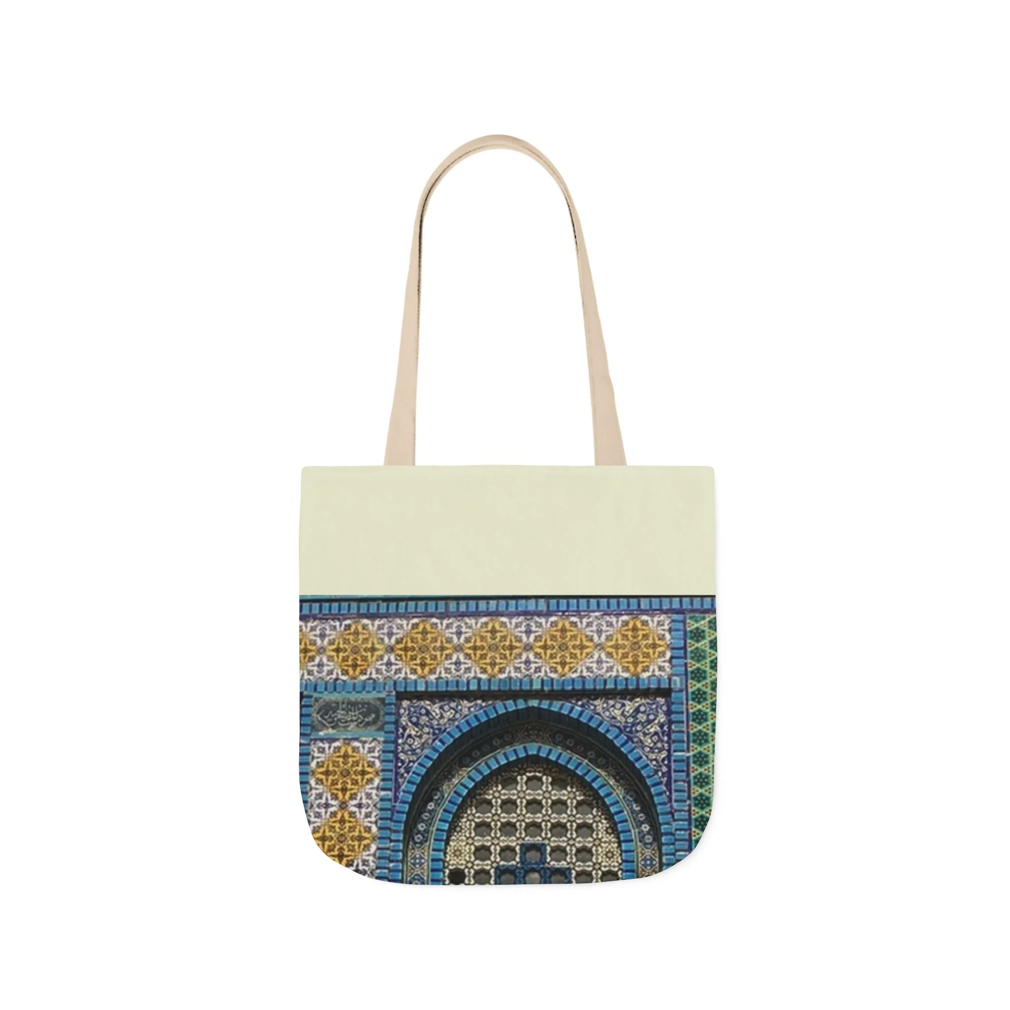 Aqsa Tote Bag, 3-Color Straps - Image 2