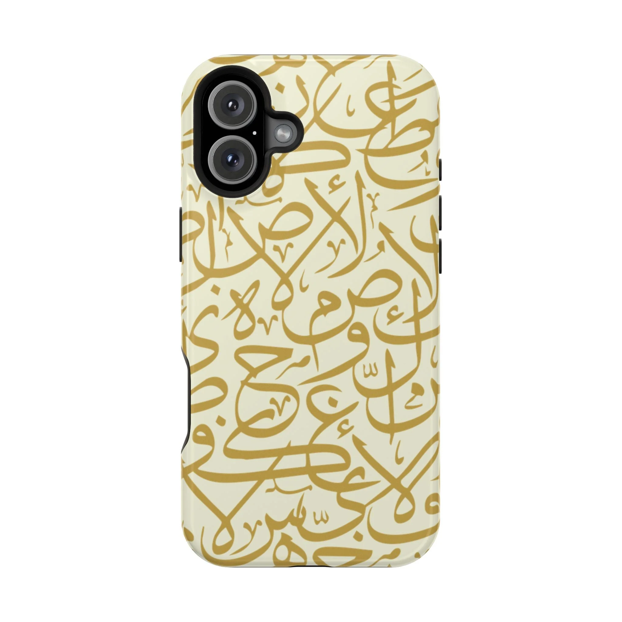 Beige and Gold Arabic Letters Iphone Magnetic Tough Cases - Image 16