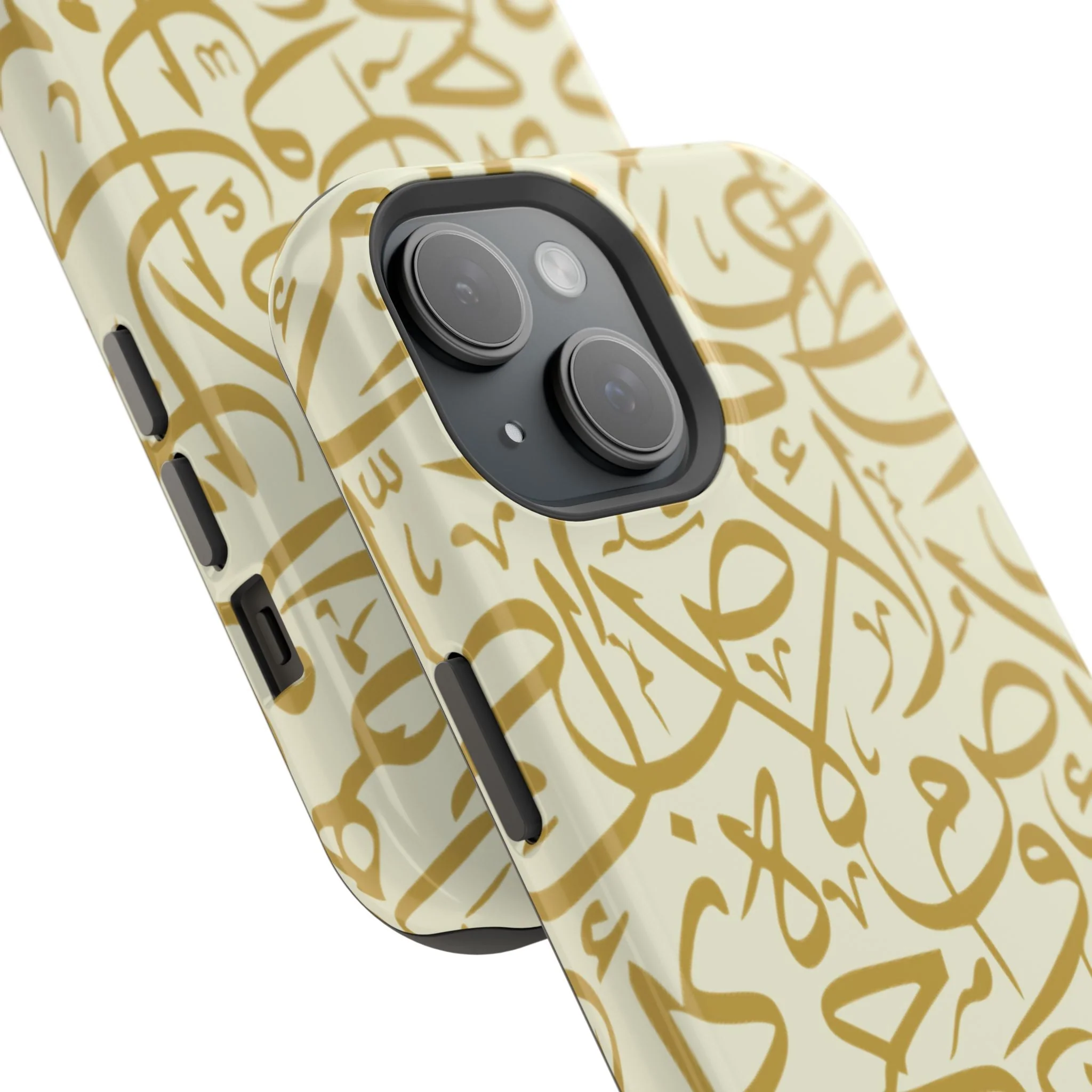 Beige and Gold Arabic Letters Iphone Magnetic Tough Cases - Image 52
