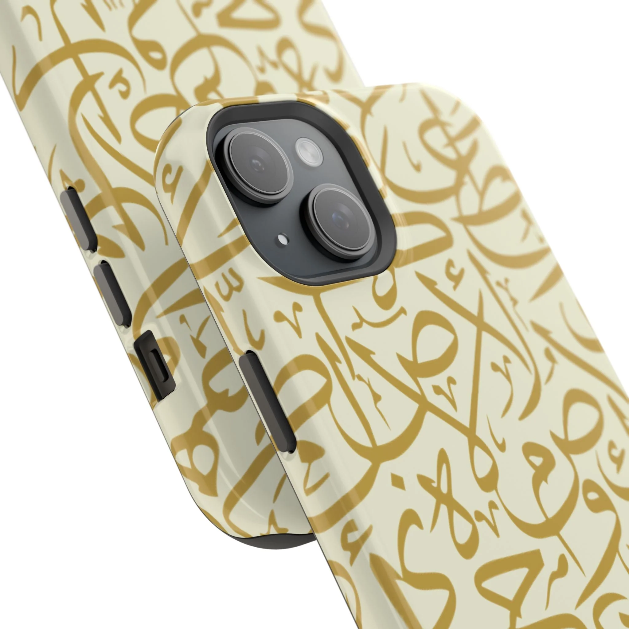 Beige and Gold Arabic Letters Iphone Magnetic Tough Cases - Image 58