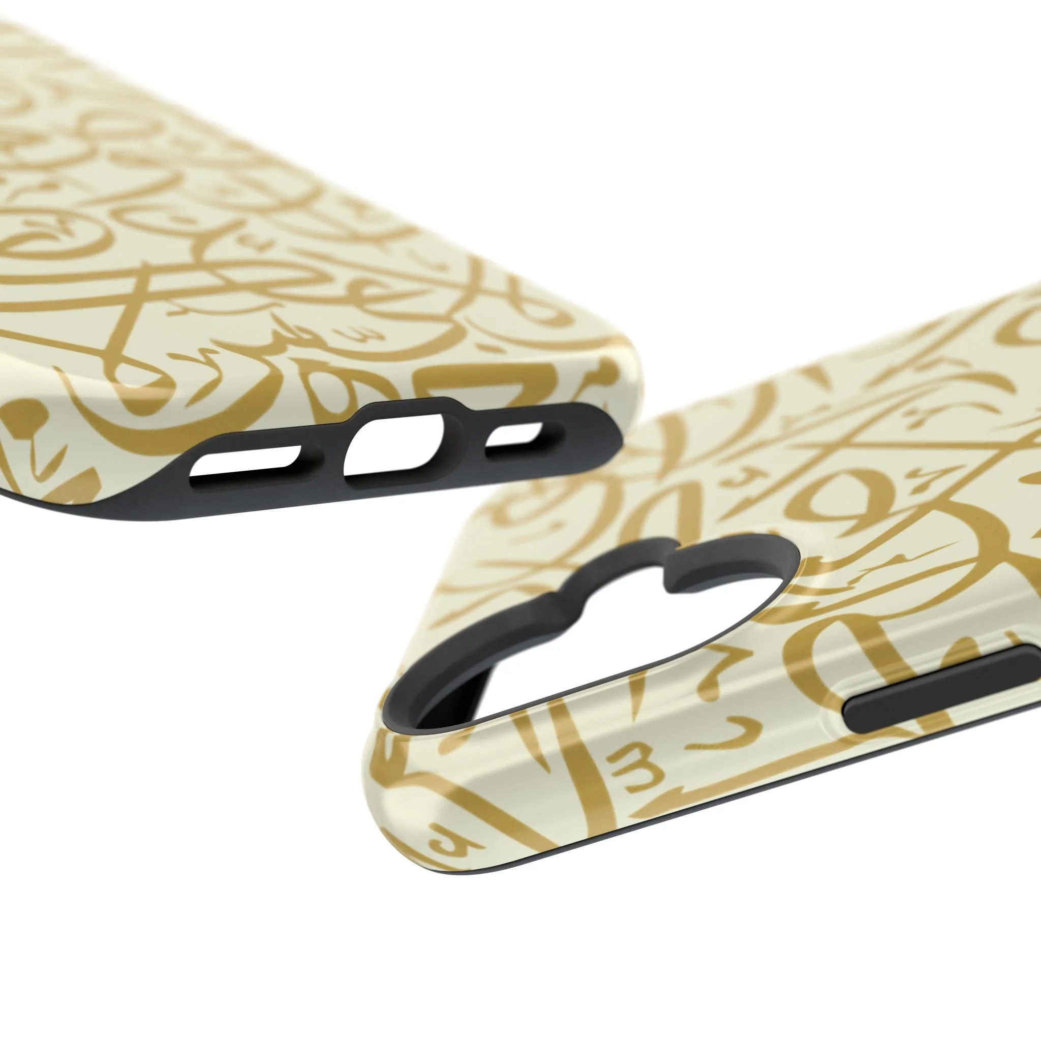 Beige and Gold Arabic Letters Iphone Magnetic Tough Cases - Image 66