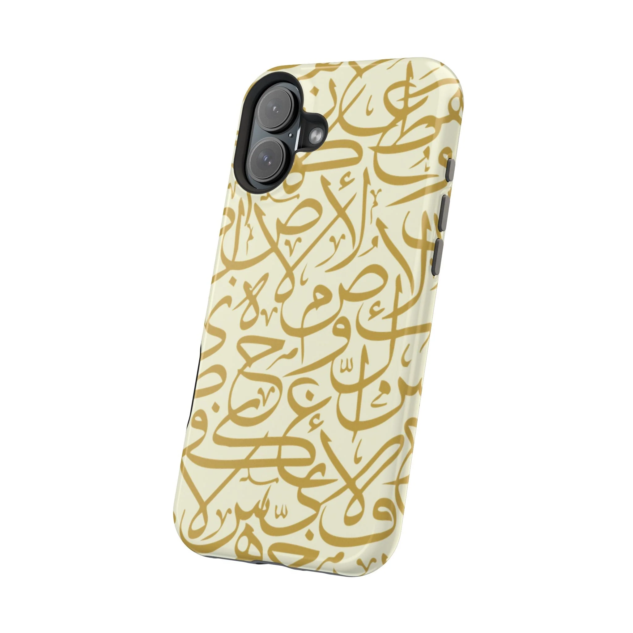 Beige and Gold Arabic Letters Iphone Magnetic Tough Cases - Image 67