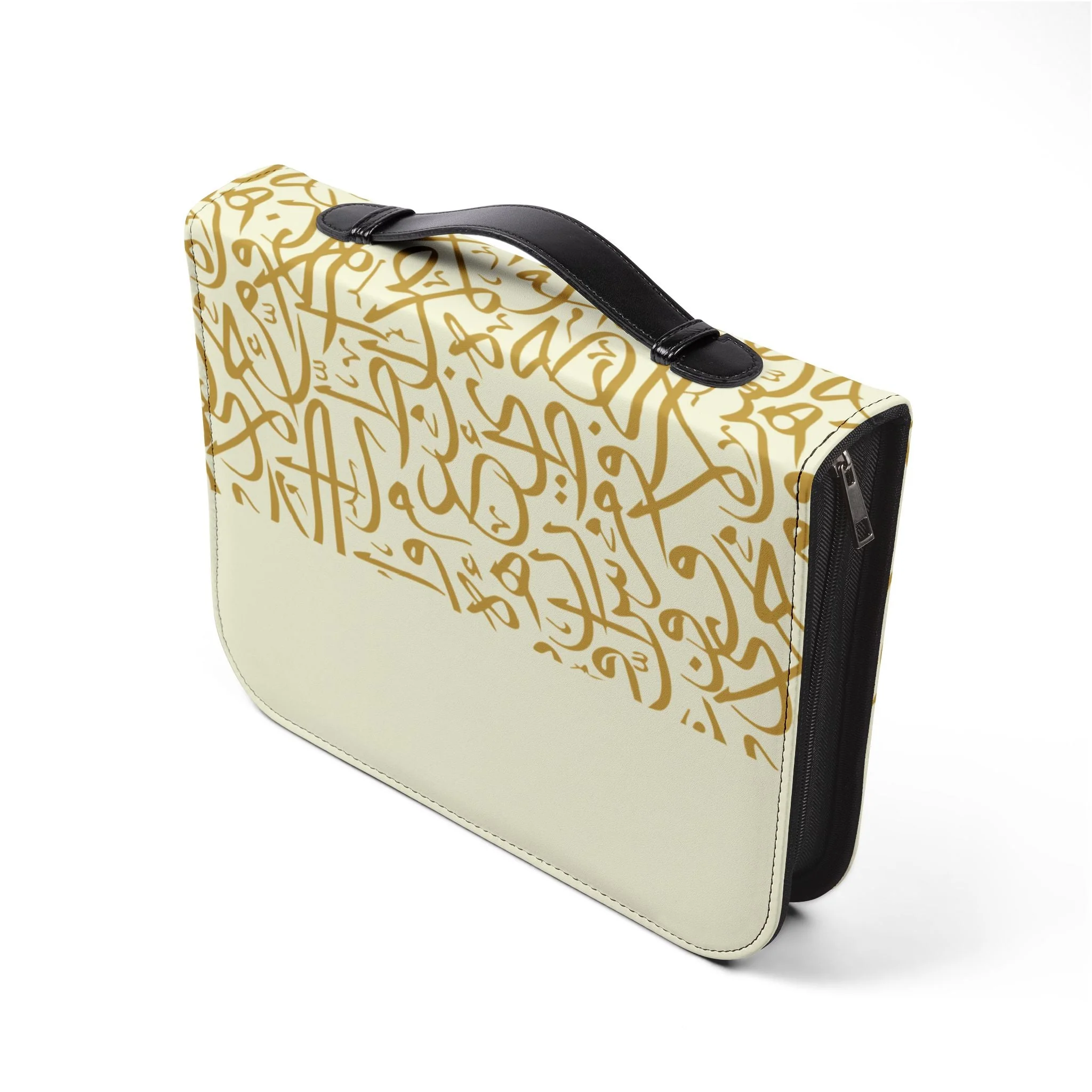 Beige and Gold Arabic Letters Quran Cover - Image 8