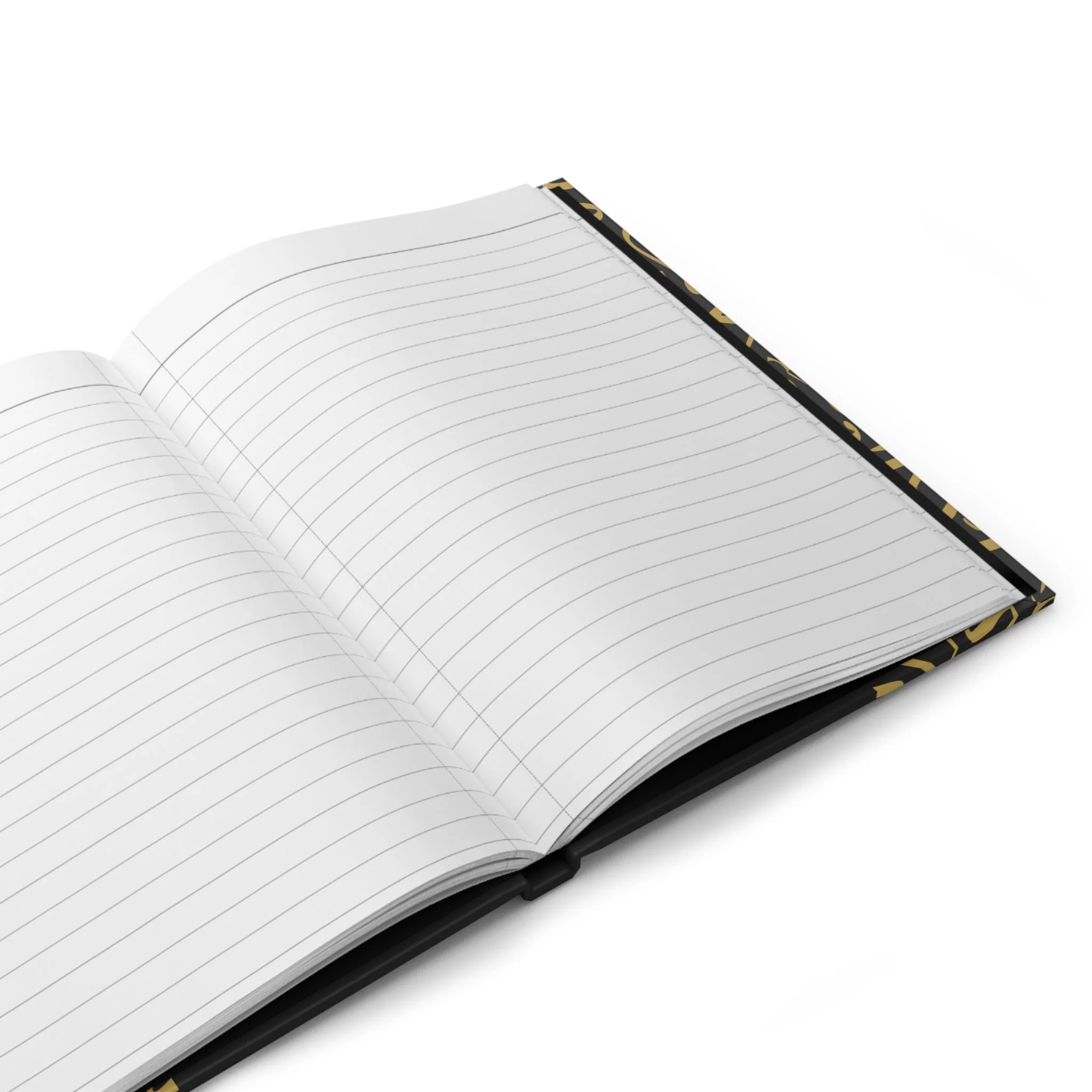 Black and Gold Arabic Letters Hardcover Journal Matte 2 - Image 3