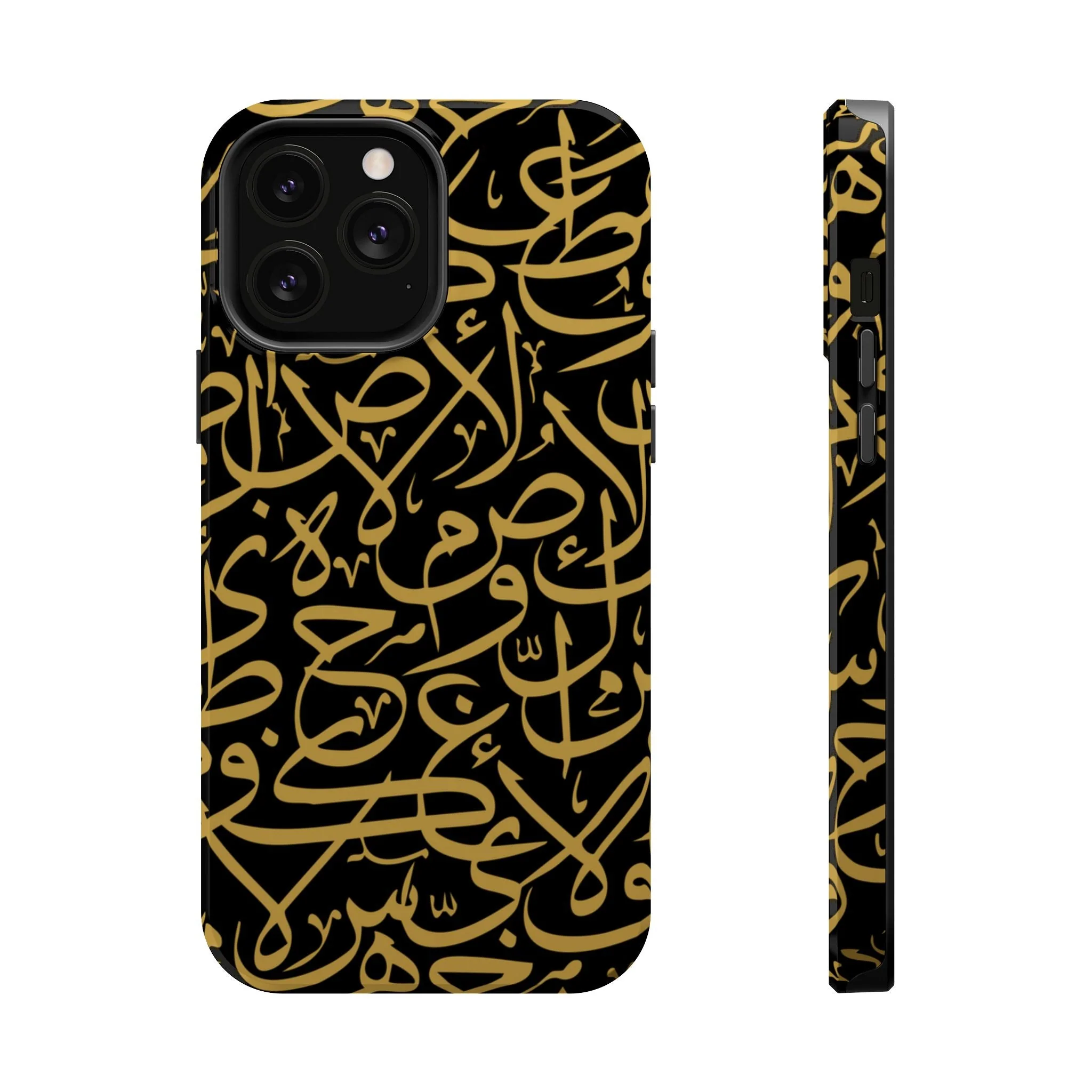 Black and Gold Arabic Letters  Iphone Magnetic Tough Cases - Image 10