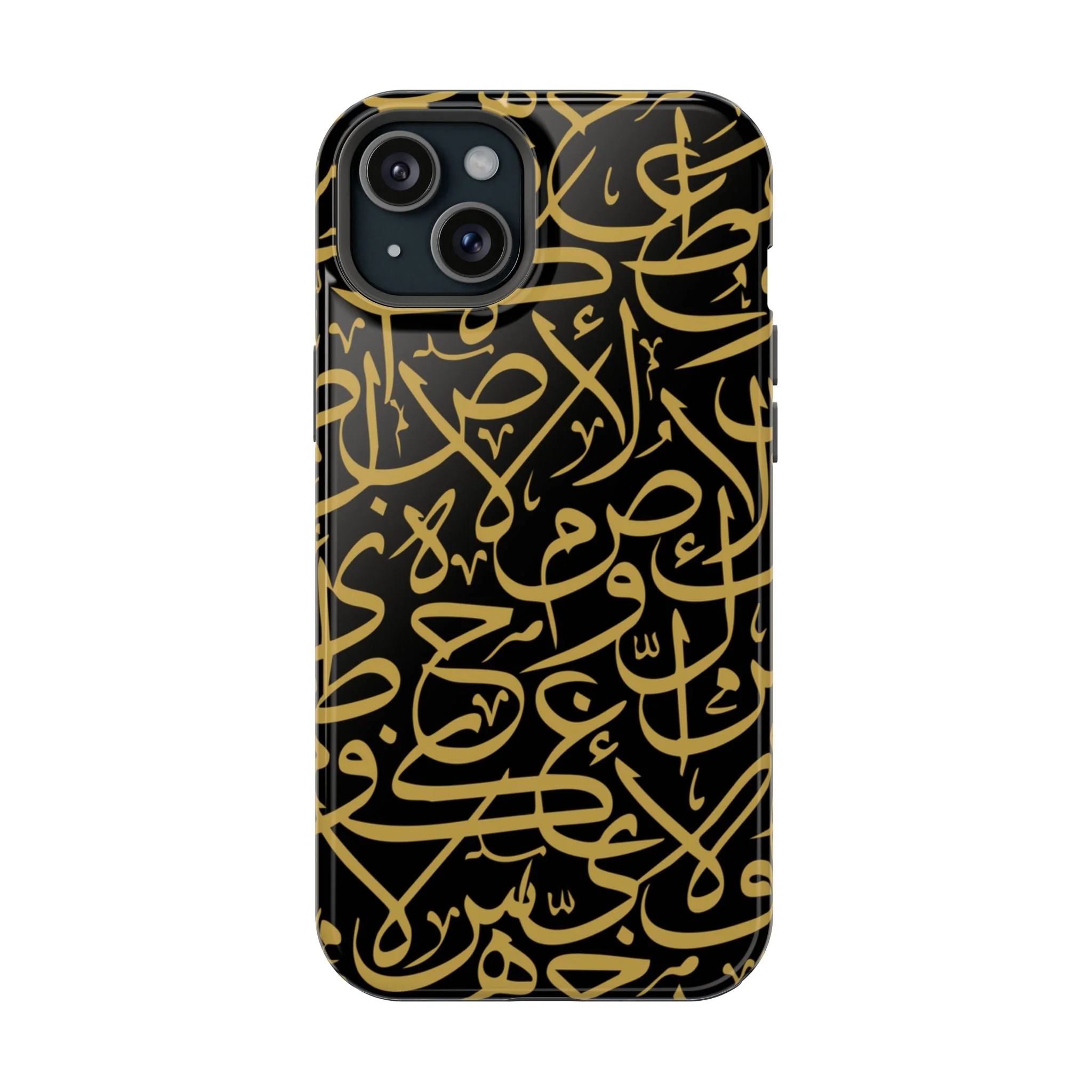 Black and Gold Arabic Letters  Iphone Magnetic Tough Cases - Image 13