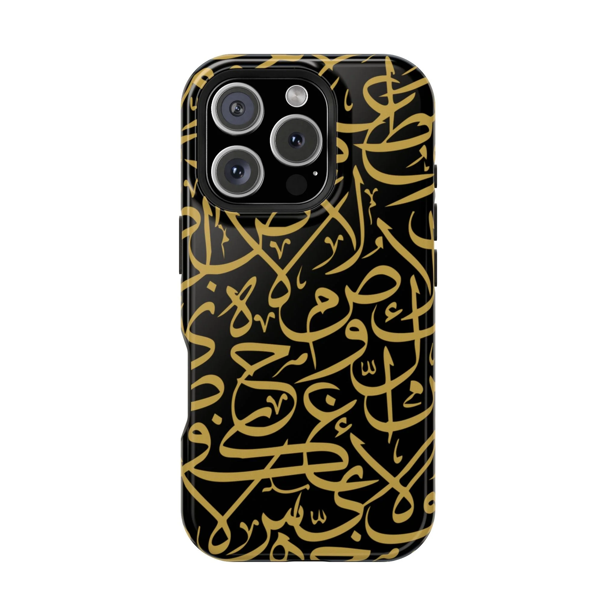 Black and Gold Arabic Letters  Iphone Magnetic Tough Cases - Image 17
