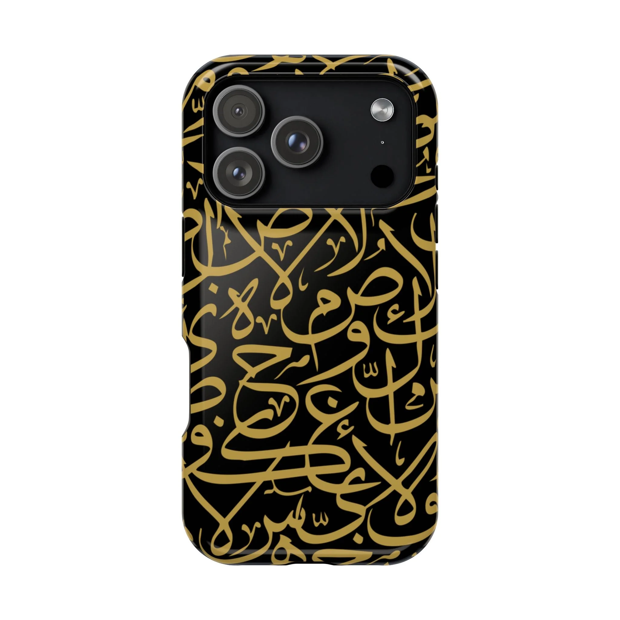 Black and Gold Arabic Letters  Iphone Magnetic Tough Cases - Image 22