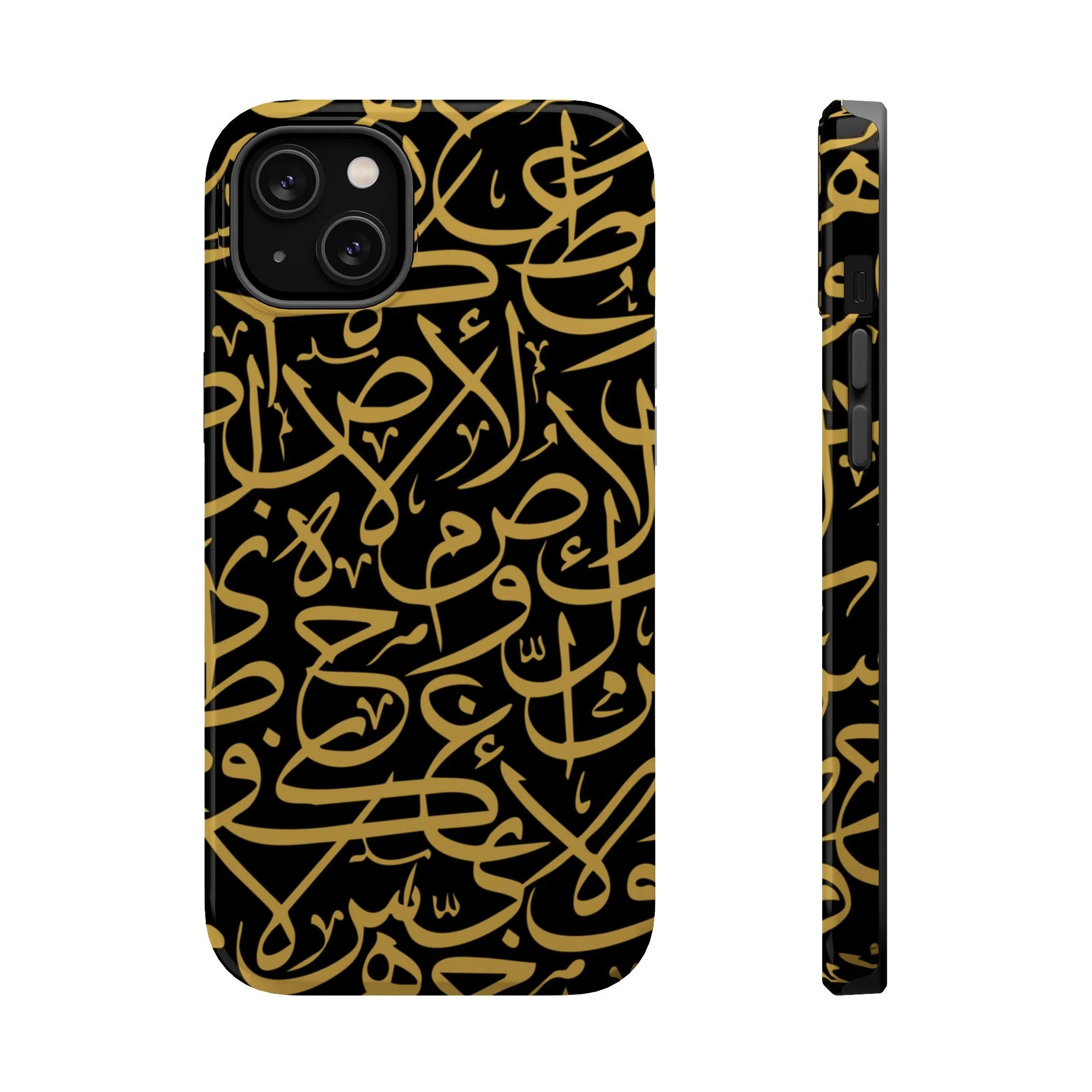 Black and Gold Arabic Letters  Iphone Magnetic Tough Cases - Image 5