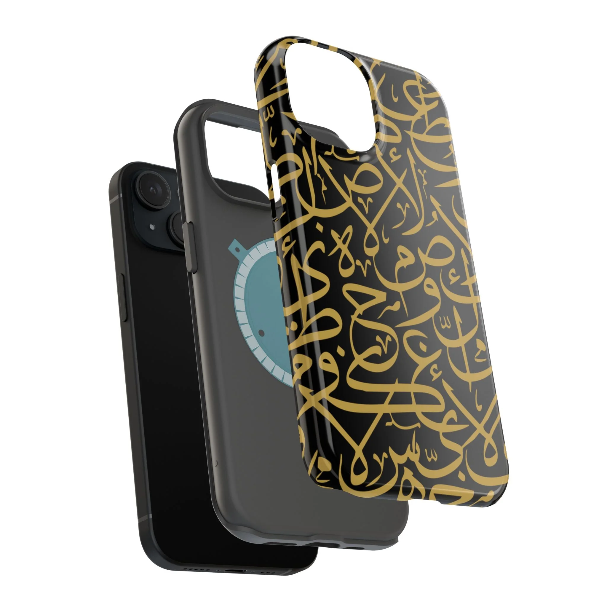 Black and Gold Arabic Letters  Iphone Magnetic Tough Cases - Image 54