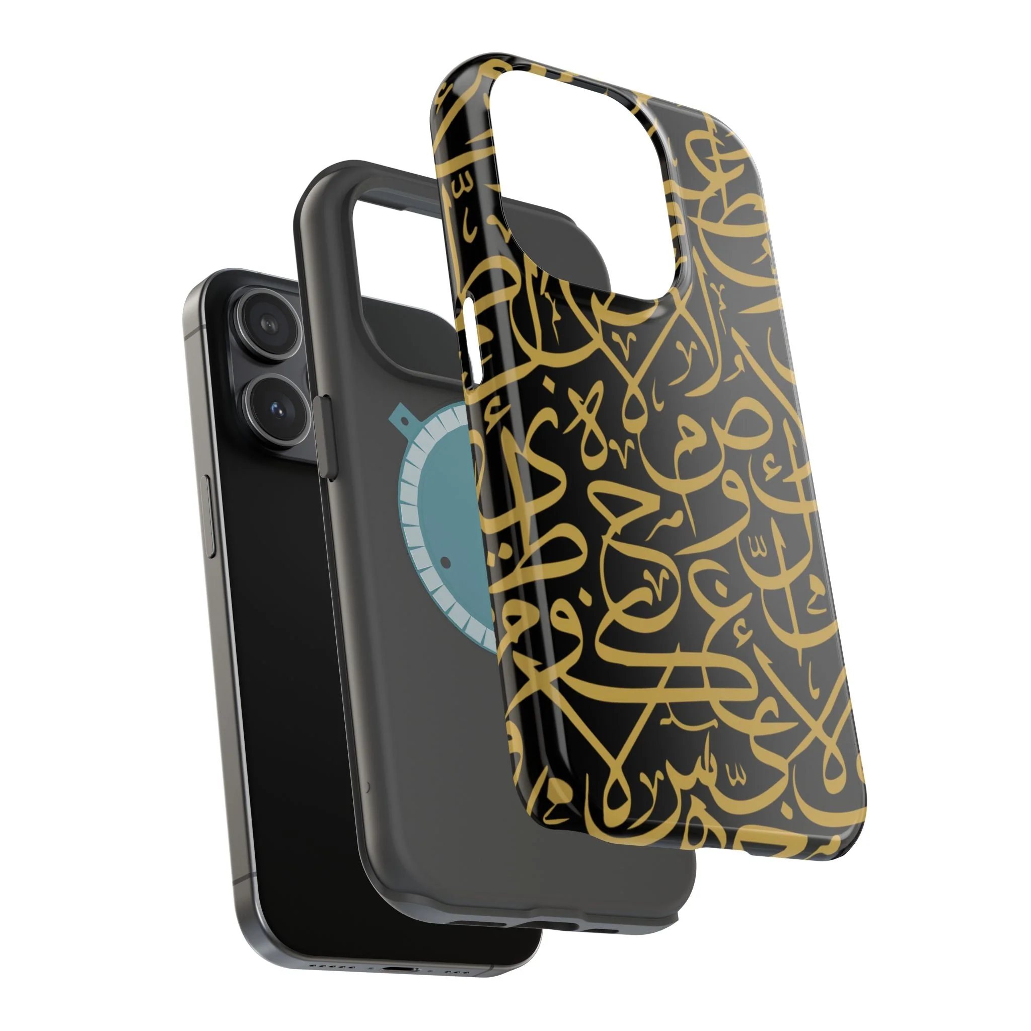 Black and Gold Arabic Letters  Iphone Magnetic Tough Cases - Image 57