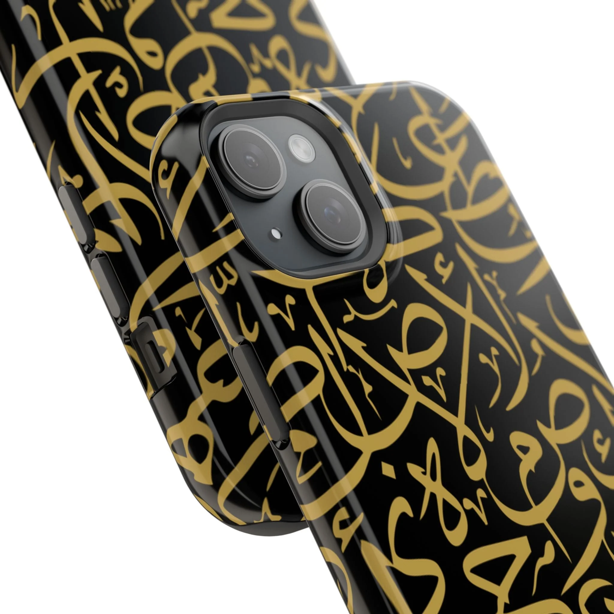 Black and Gold Arabic Letters  Iphone Magnetic Tough Cases - Image 58