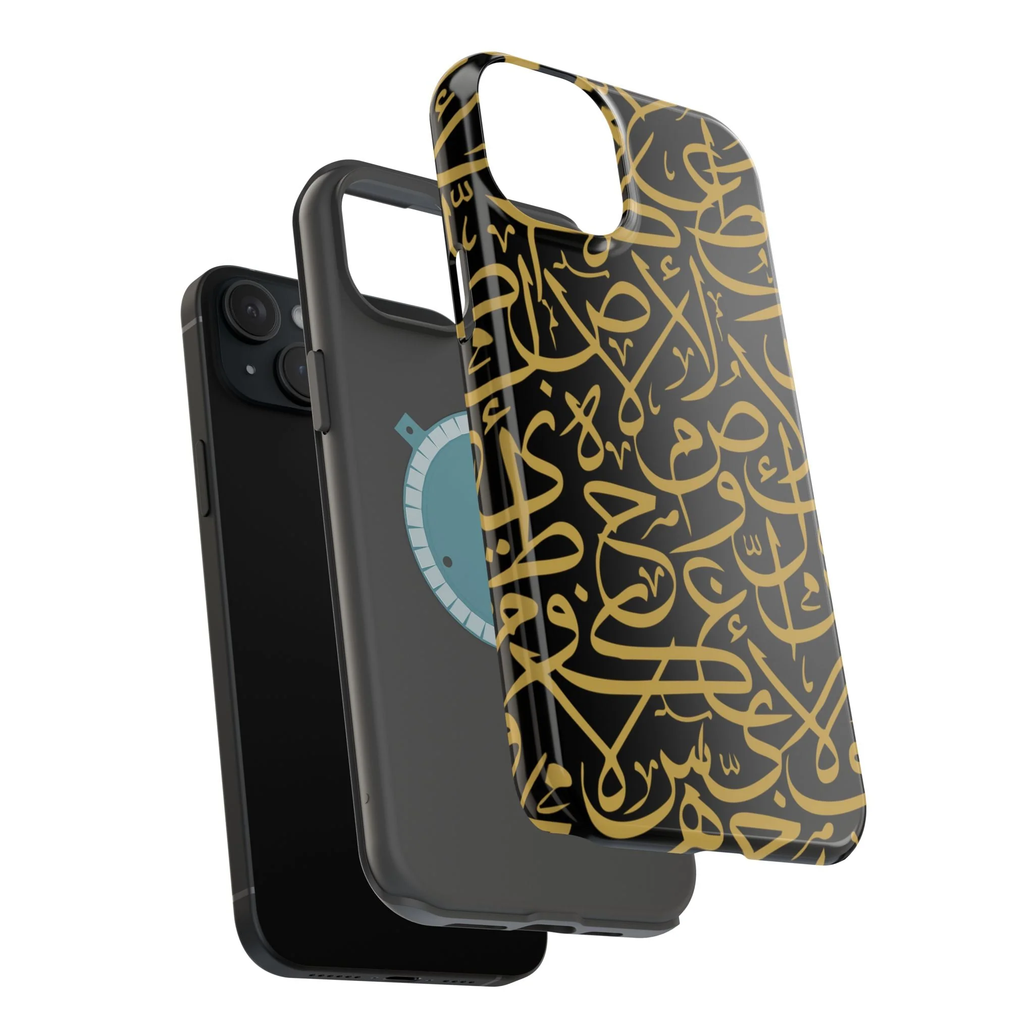 Black and Gold Arabic Letters  Iphone Magnetic Tough Cases - Image 60