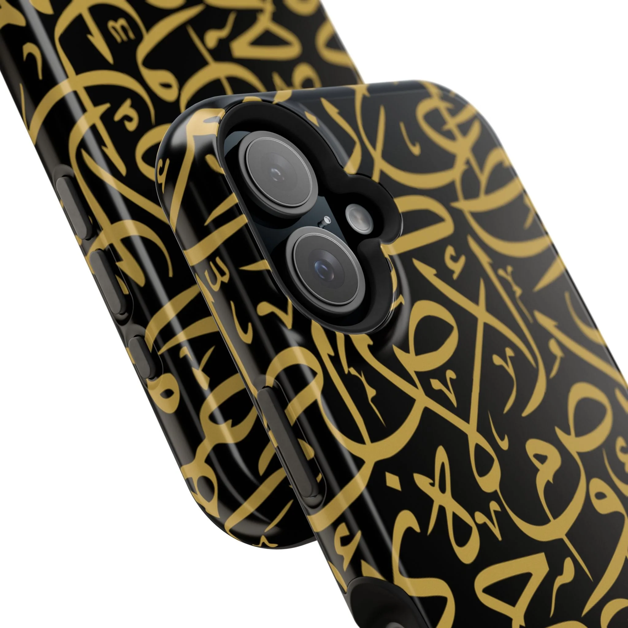 Black and Gold Arabic Letters  Iphone Magnetic Tough Cases - Image 65