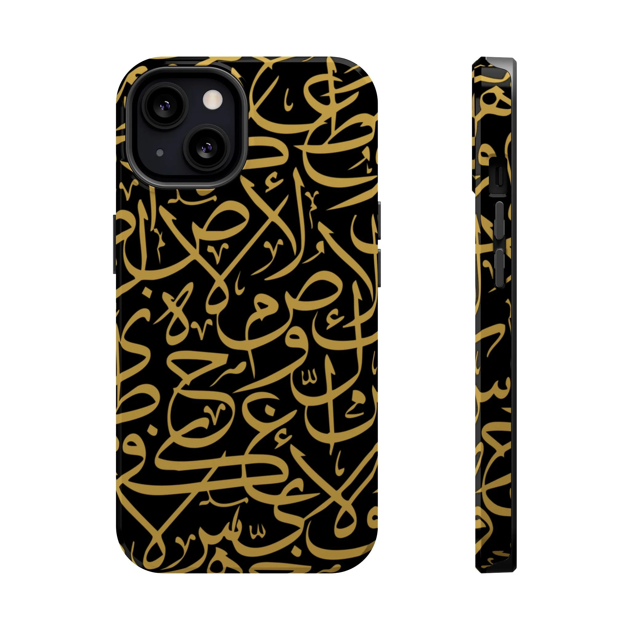 Black and Gold Arabic Letters  Iphone Magnetic Tough Cases - Image 7