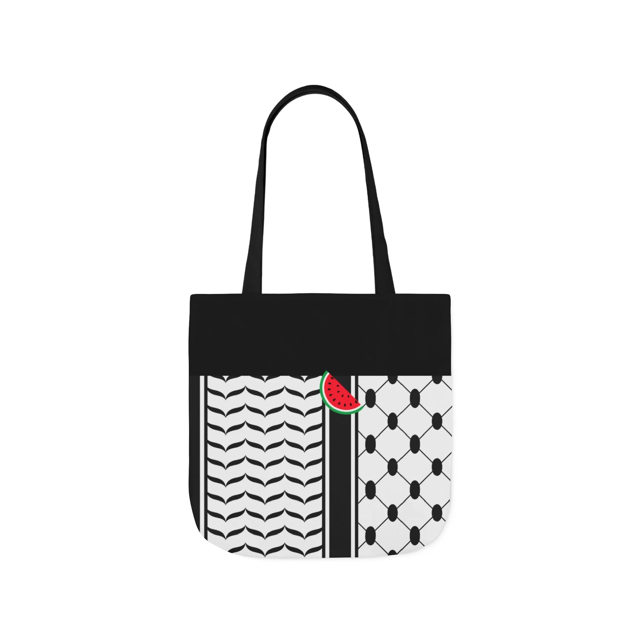 Black and White Kufieh Design Tote Bag
