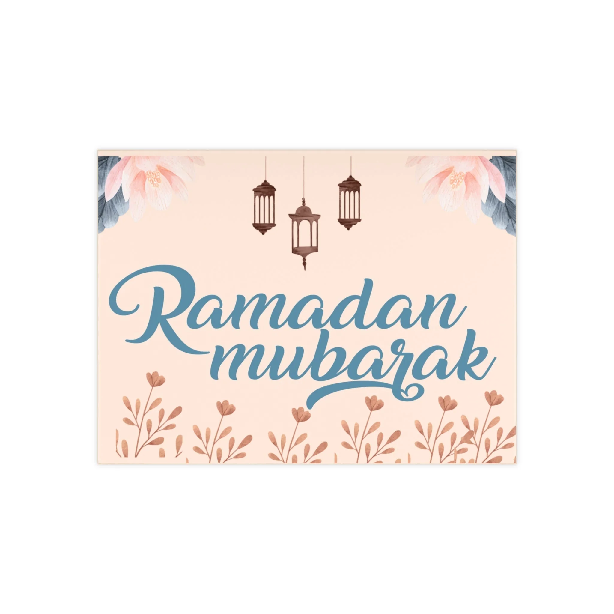 Ceramic Tile — Ramadan Mubarak & Lantern Decorative Keepsake - Image 2