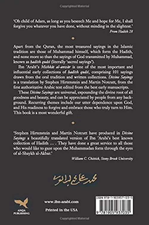 Divine Sayings: 101 Hadith Qudsi (The Mishkat al-Anwar of Ibn 'Arabi) - Image 2