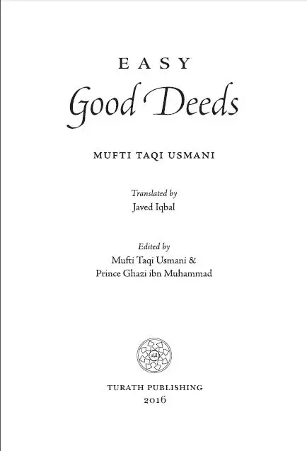 Easy Good Deeds: Mufti Taqi Usmani - Image 4
