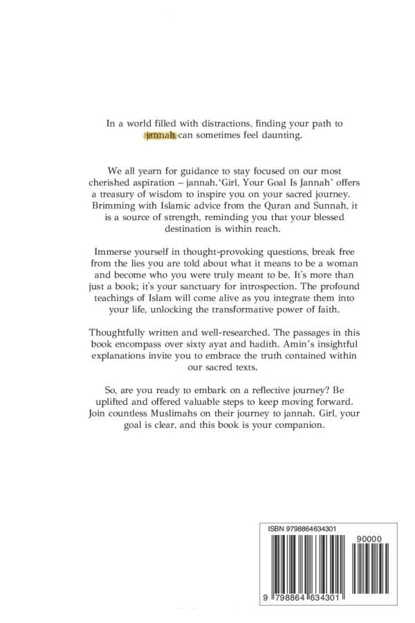 Girl, Your Goal Is Jannah By Farhat Amin - Image 2