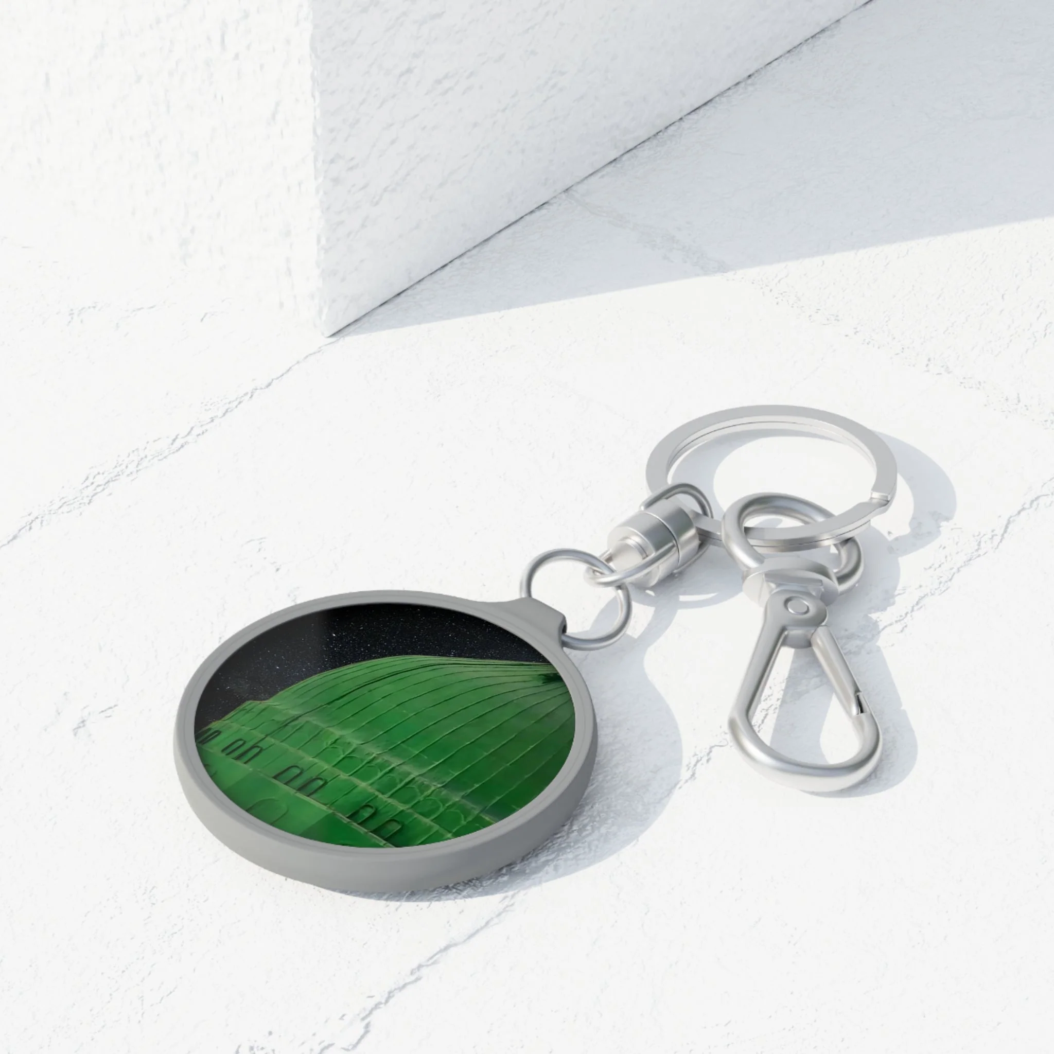 Green Dome  charm/ key ring - Perfect Gift - Image 3