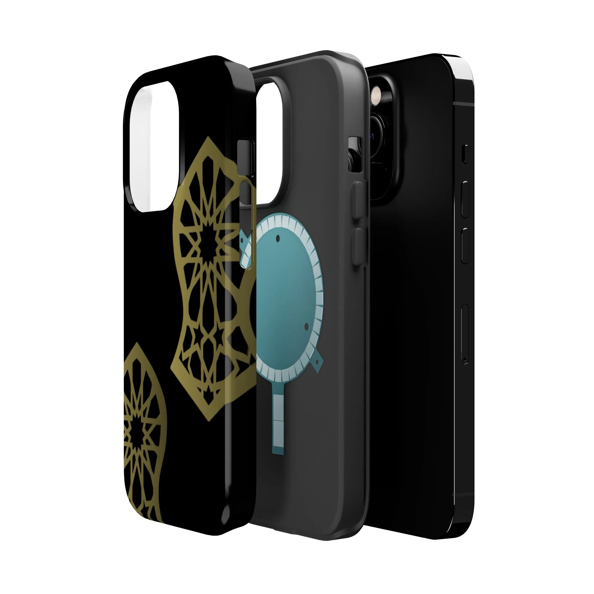 Grey and Gold Sandala Design Iphone Magnetic Tough Cases - Image 31