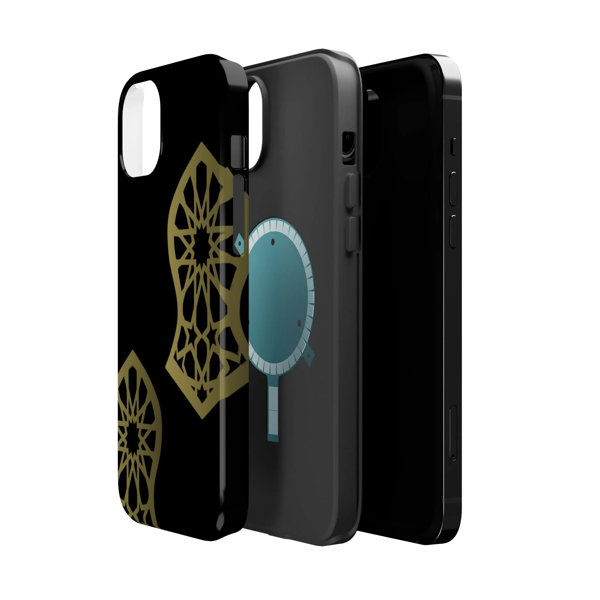 Grey and Gold Sandala Design Iphone Magnetic Tough Cases - Image 34
