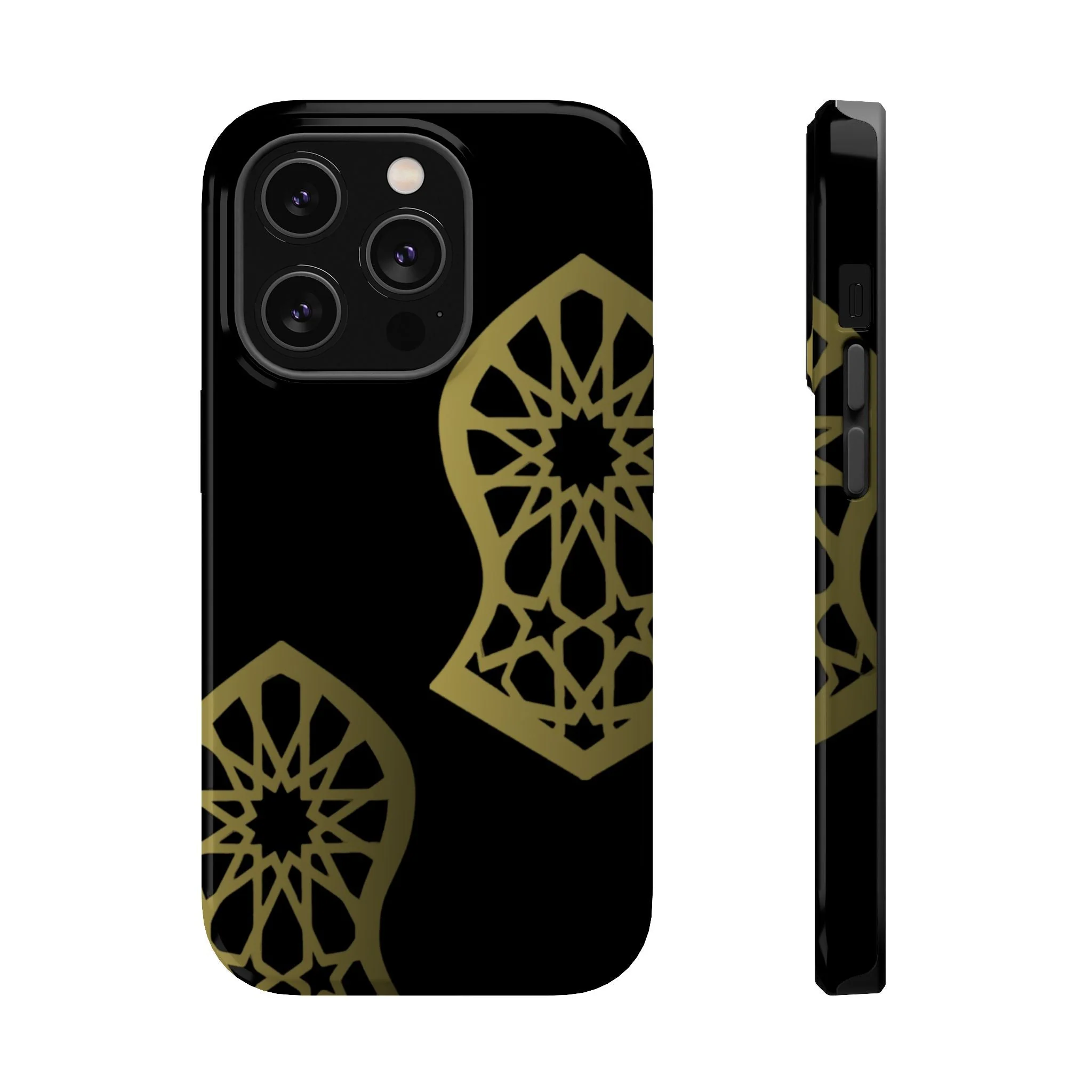 Grey and Gold Sandala Design Iphone Magnetic Tough Cases - Image 4
