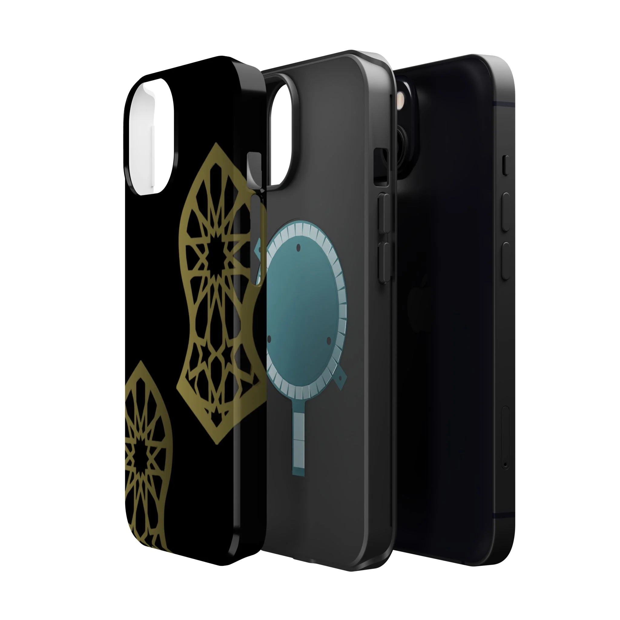 Grey and Gold Sandala Design Iphone Magnetic Tough Cases - Image 40