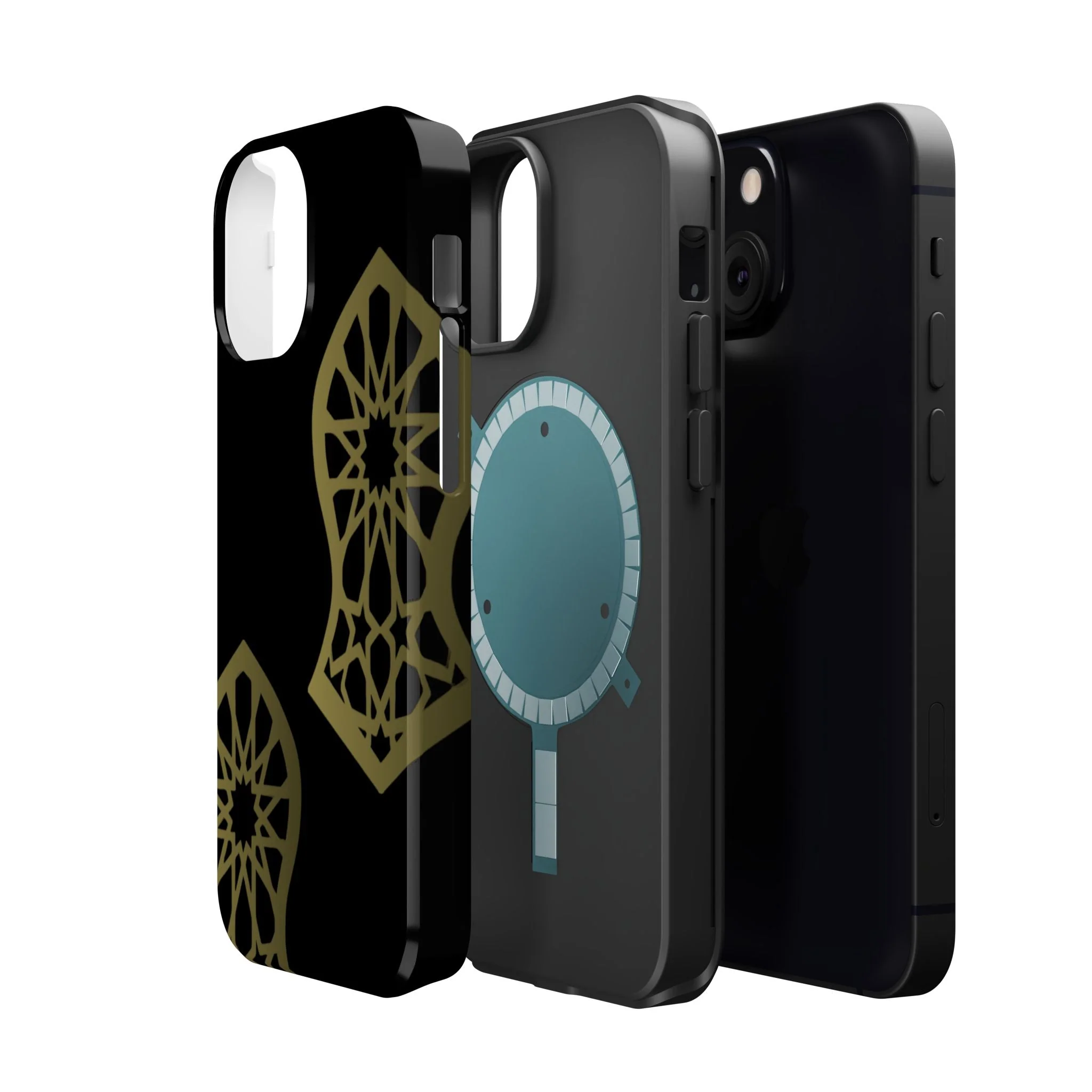 Grey and Gold Sandala Design Iphone Magnetic Tough Cases - Image 43