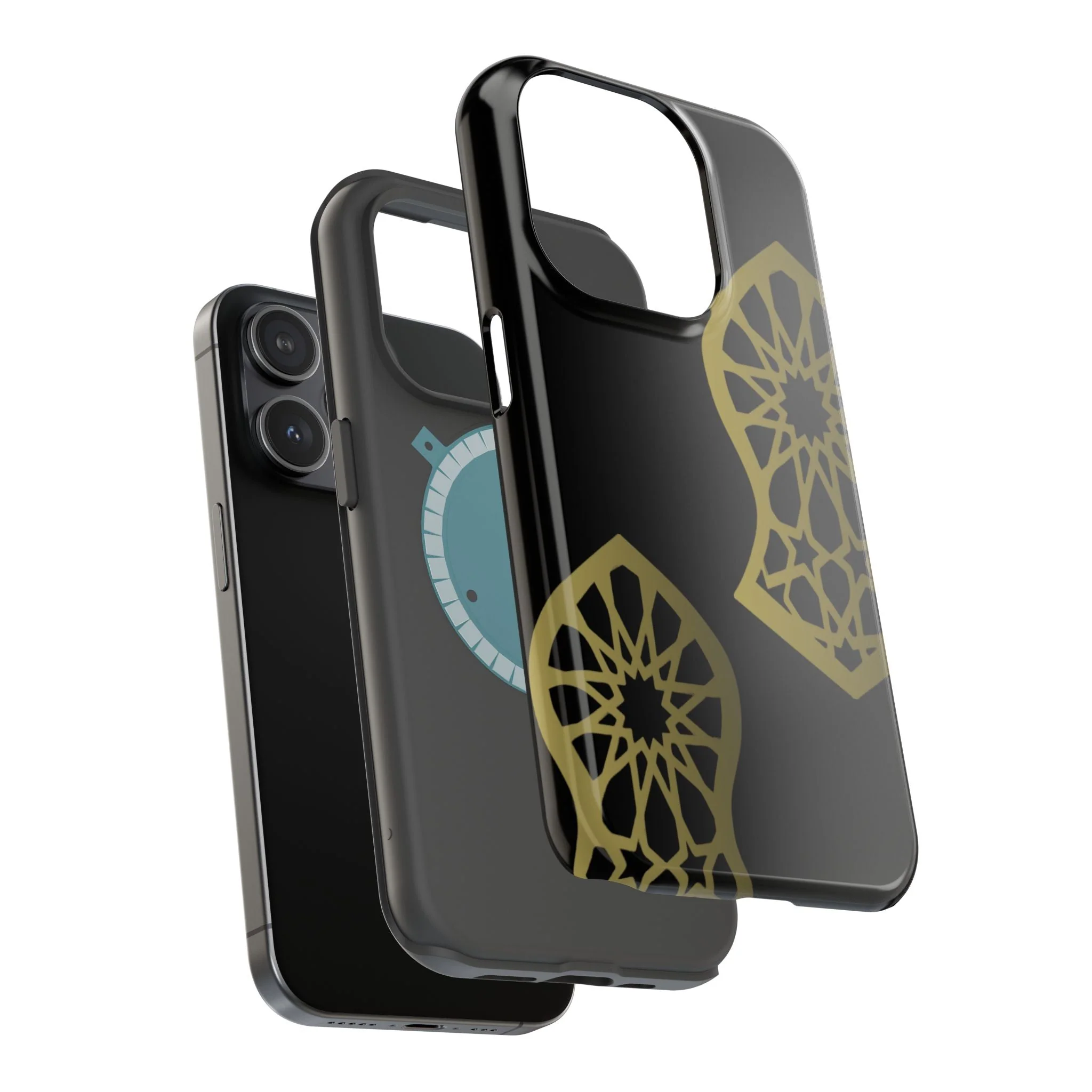 Grey and Gold Sandala Design Iphone Magnetic Tough Cases - Image 57