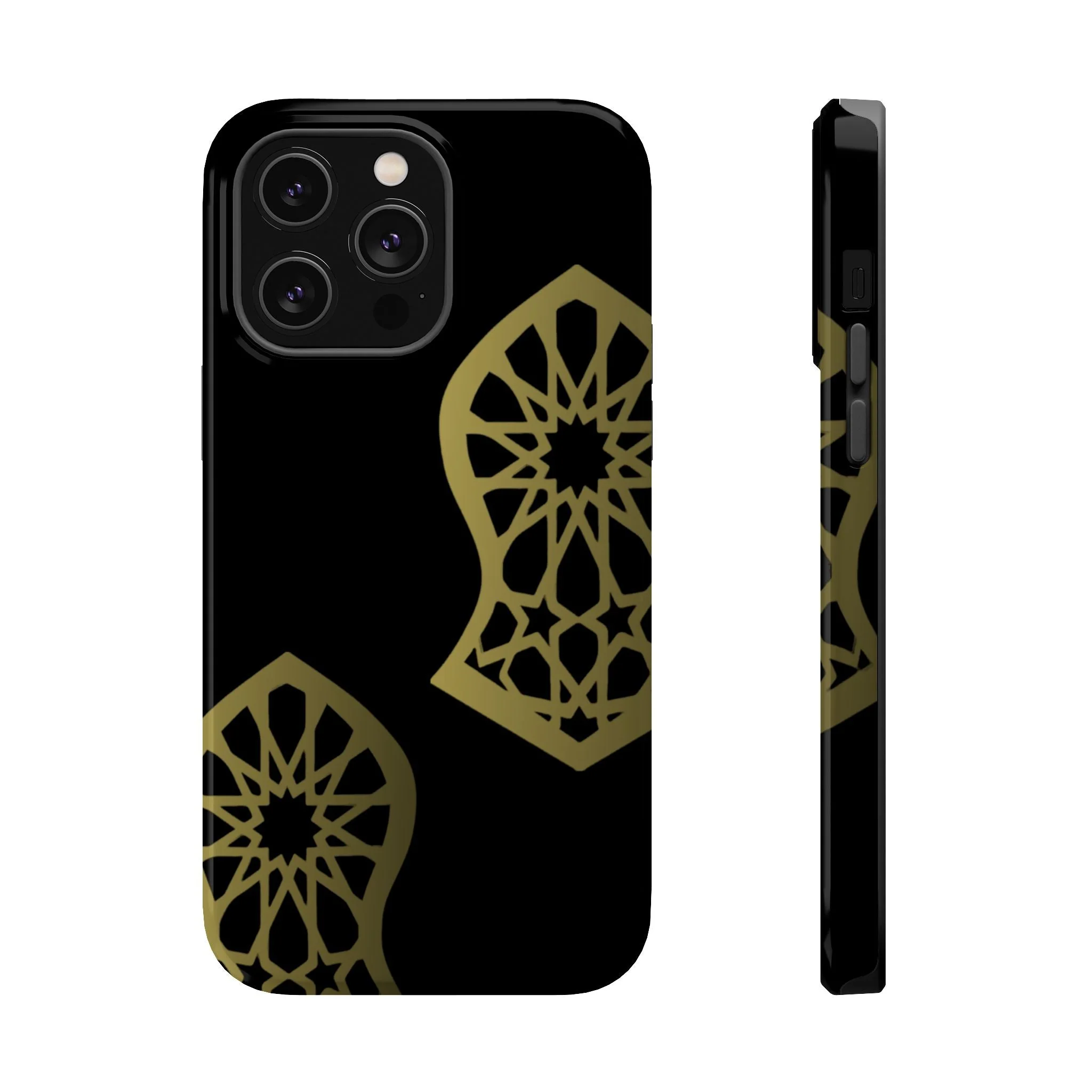 Grey and Gold Sandala Design Iphone Magnetic Tough Cases - Image 6