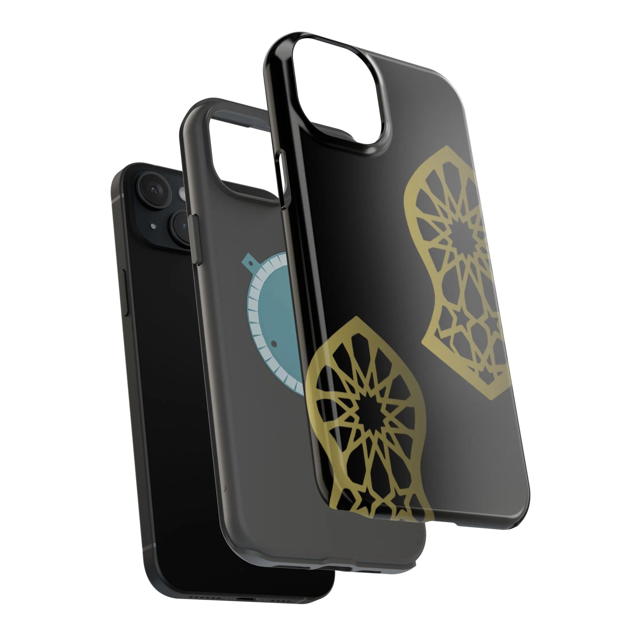 Grey and Gold Sandala Design Iphone Magnetic Tough Cases - Image 60
