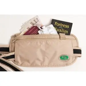 Hajj Safe - Anti-theft Hajj & Umrah Travel Waist Bag or Ihram Belt Muslim Pilgramage Bag Passport Money Purse - Image 2