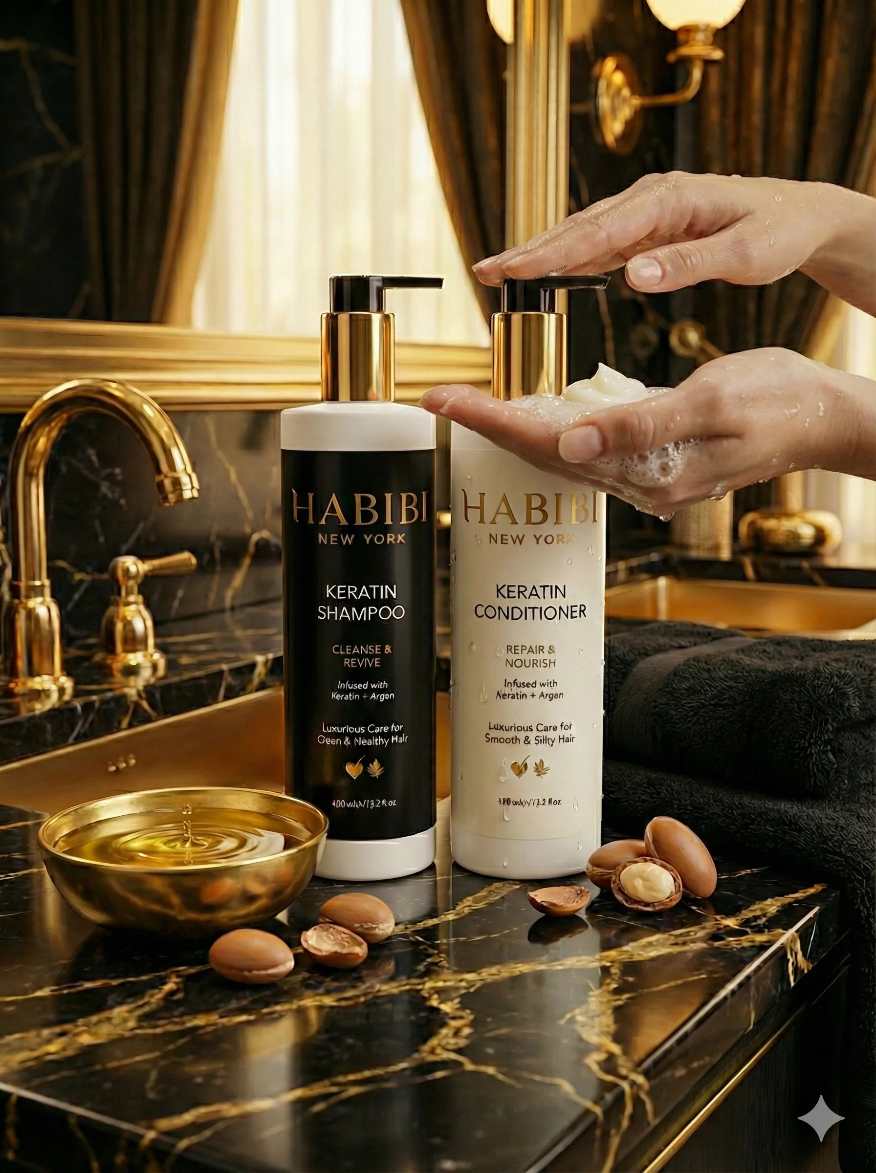 Keratin Hair Ritual Set - Shampoo + Conditioner - Image 2