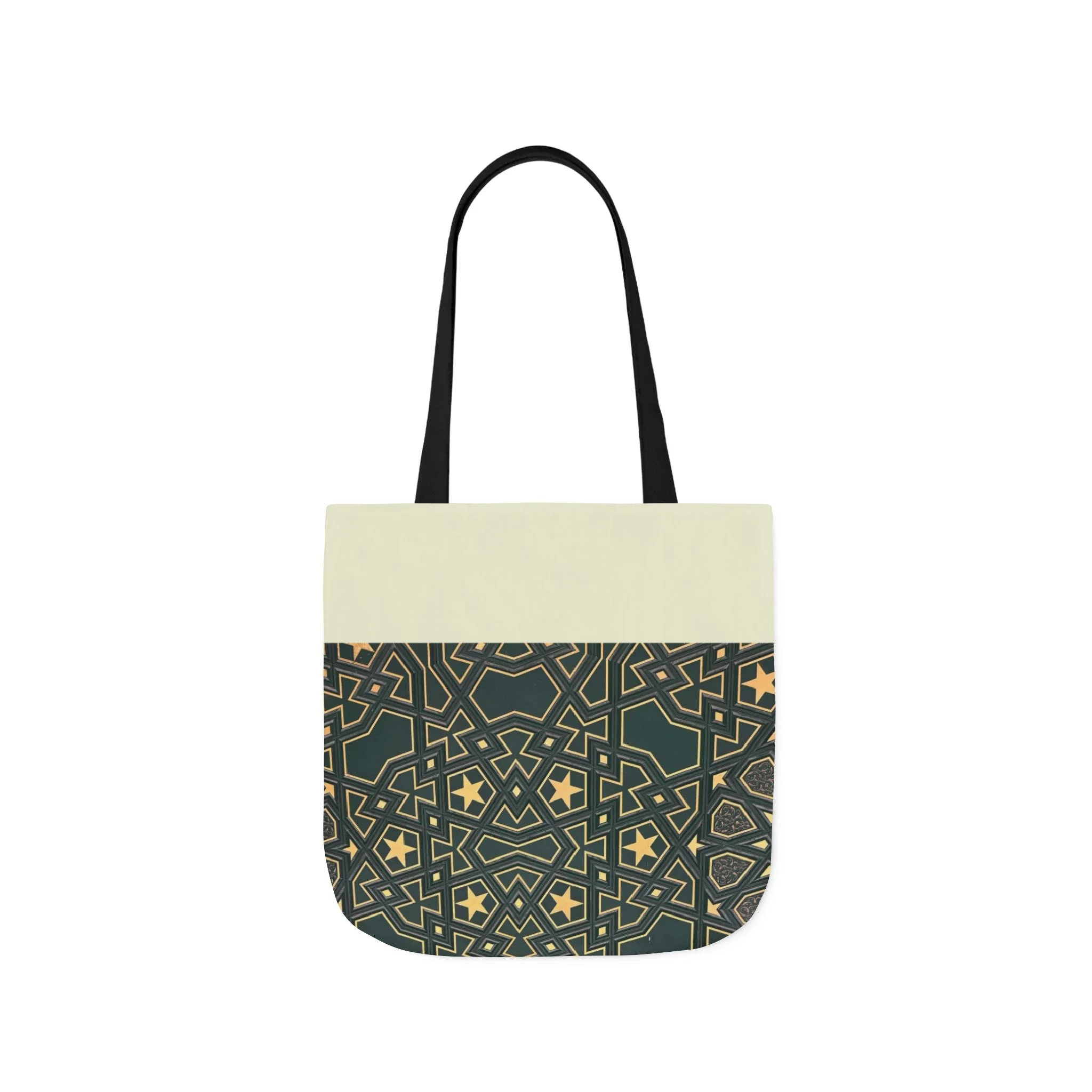 Masjid Al Haram Door Canvas Tote Bag, 2-Color Straps - Image 7