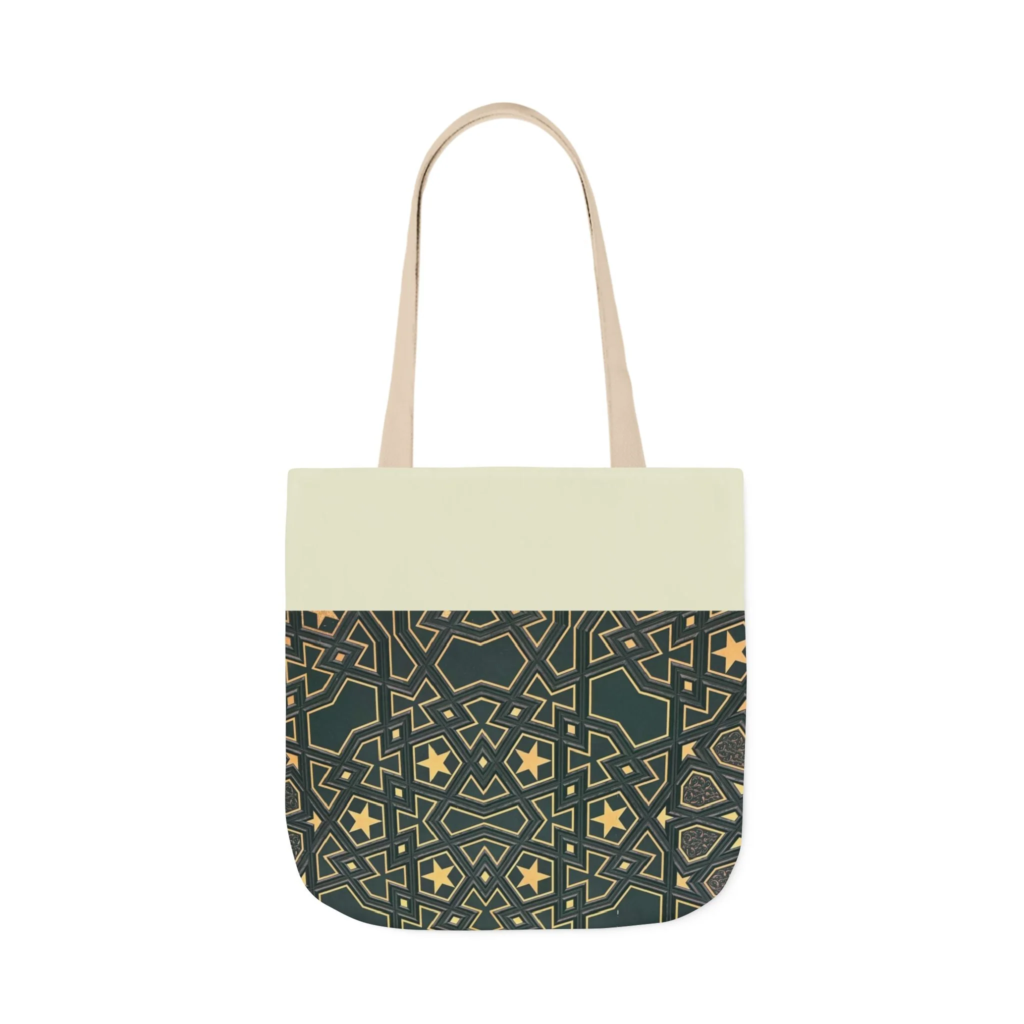 Masjid Al Haram Door Canvas Tote Bag, 2-Color Straps - Image 9