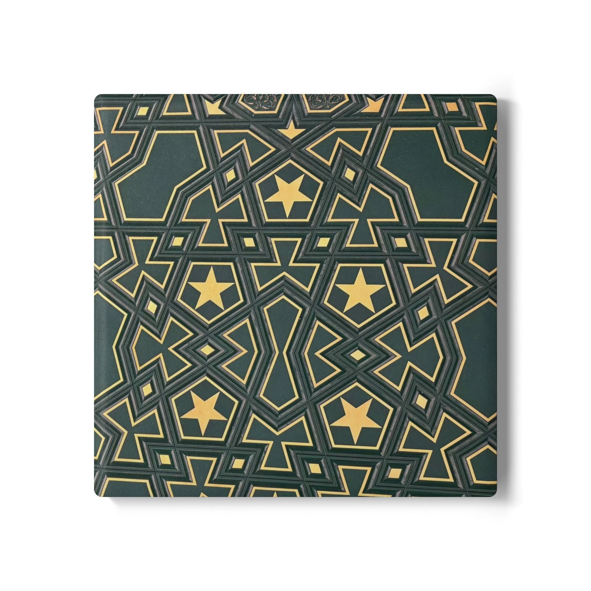 Masjid Al-Haram Pattern Ceramic Coaster, Stylish Drinkware, Home Decor, Gift for Housewarming, Coffee Table Accessory - Image 2