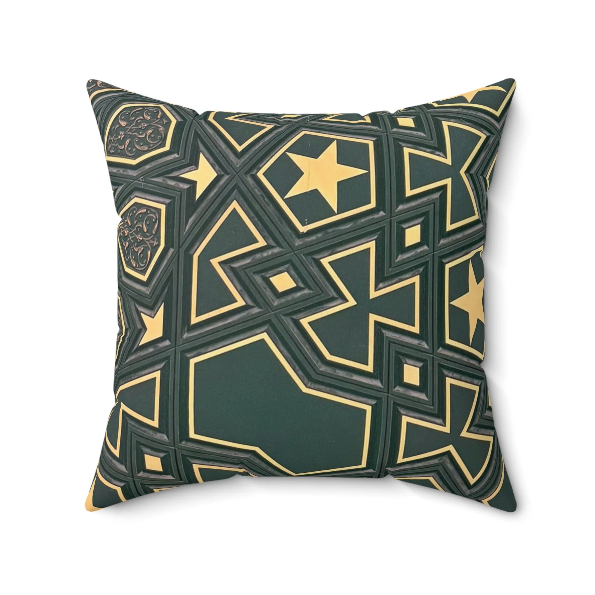 Masjid Al Haram Suede Square Pillow - Image 4