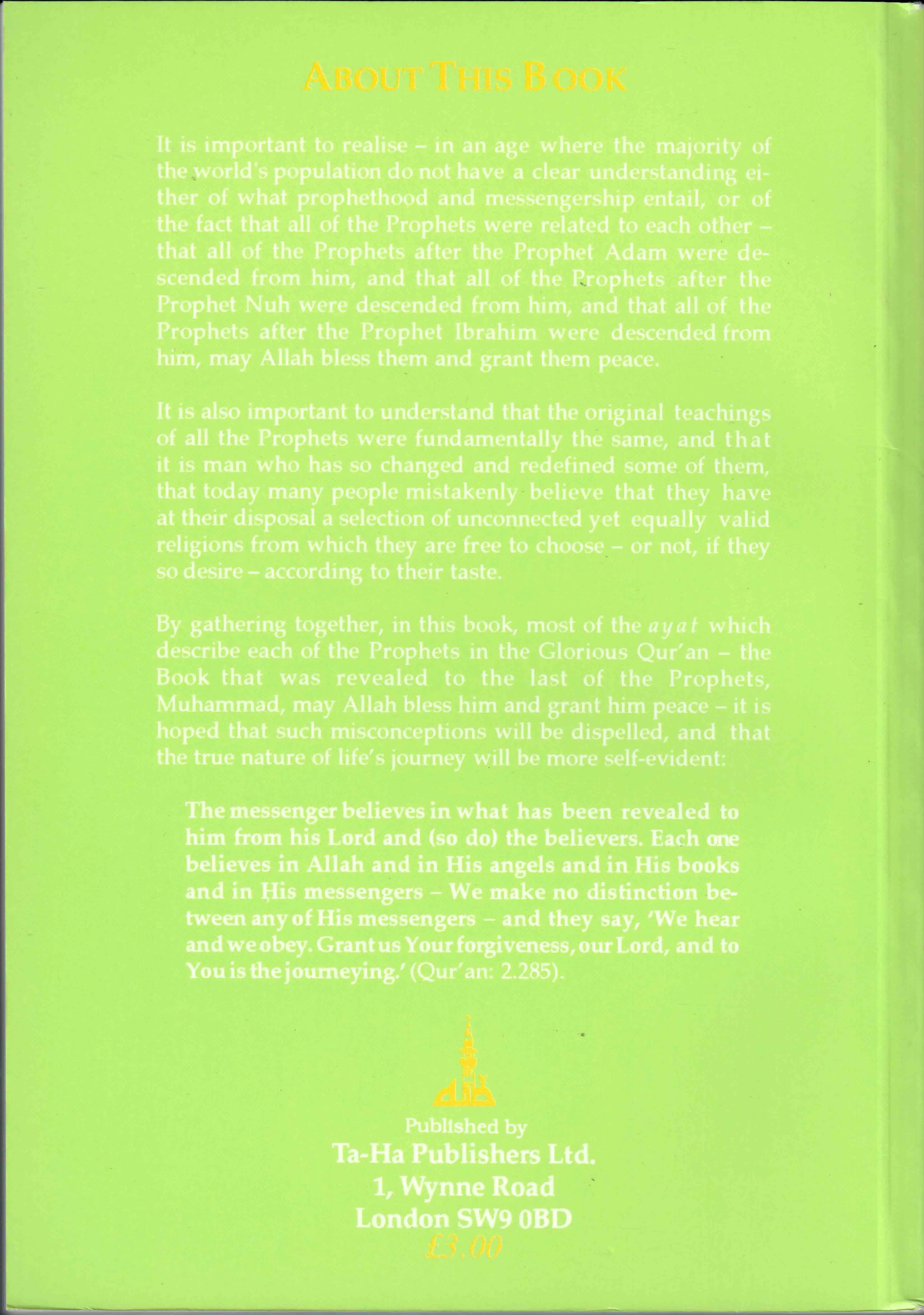 Prophets In The Quran Volume One The Early Prophets - Image 2