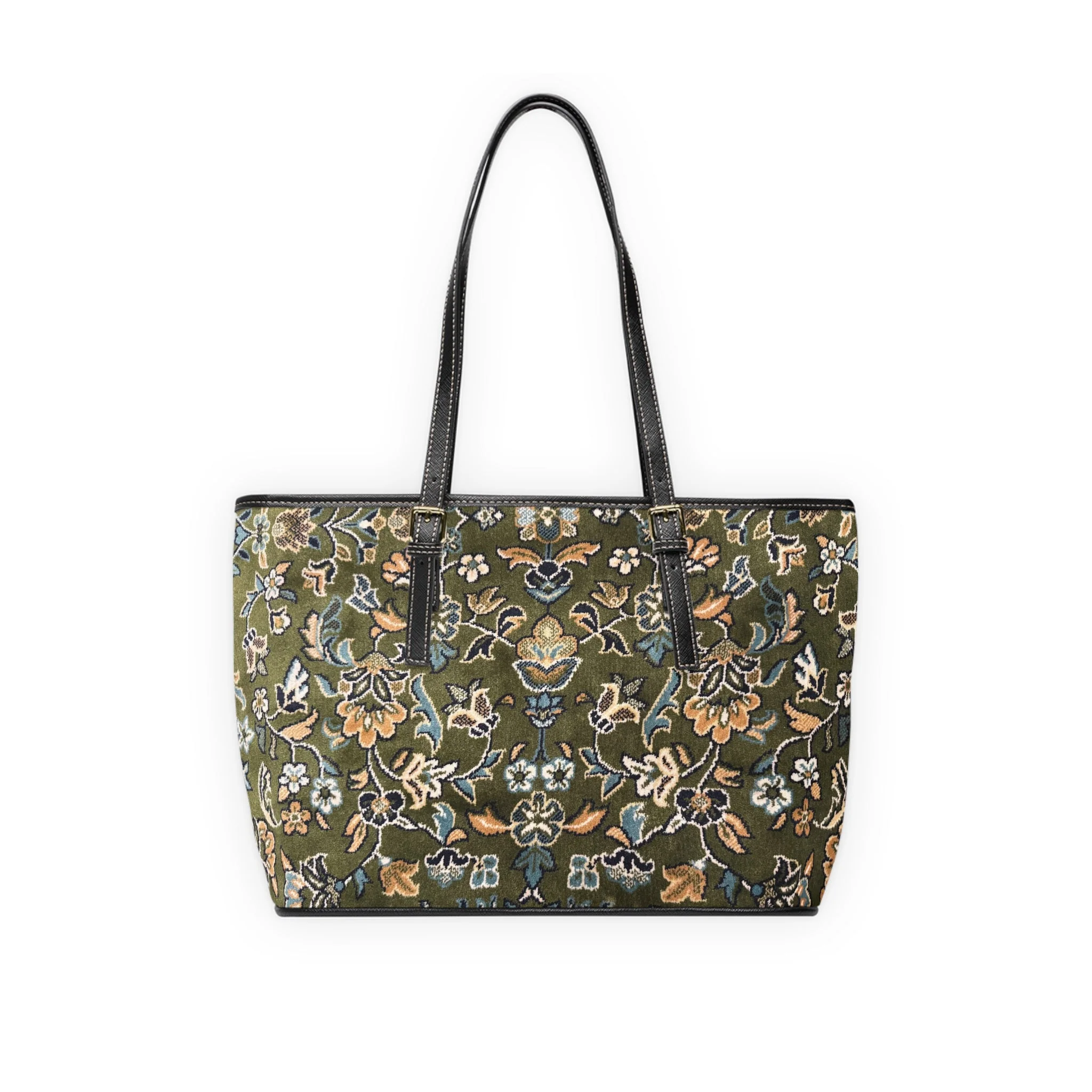Rawdah Carpet Pattern Leather Shoulder Bag - Image 2