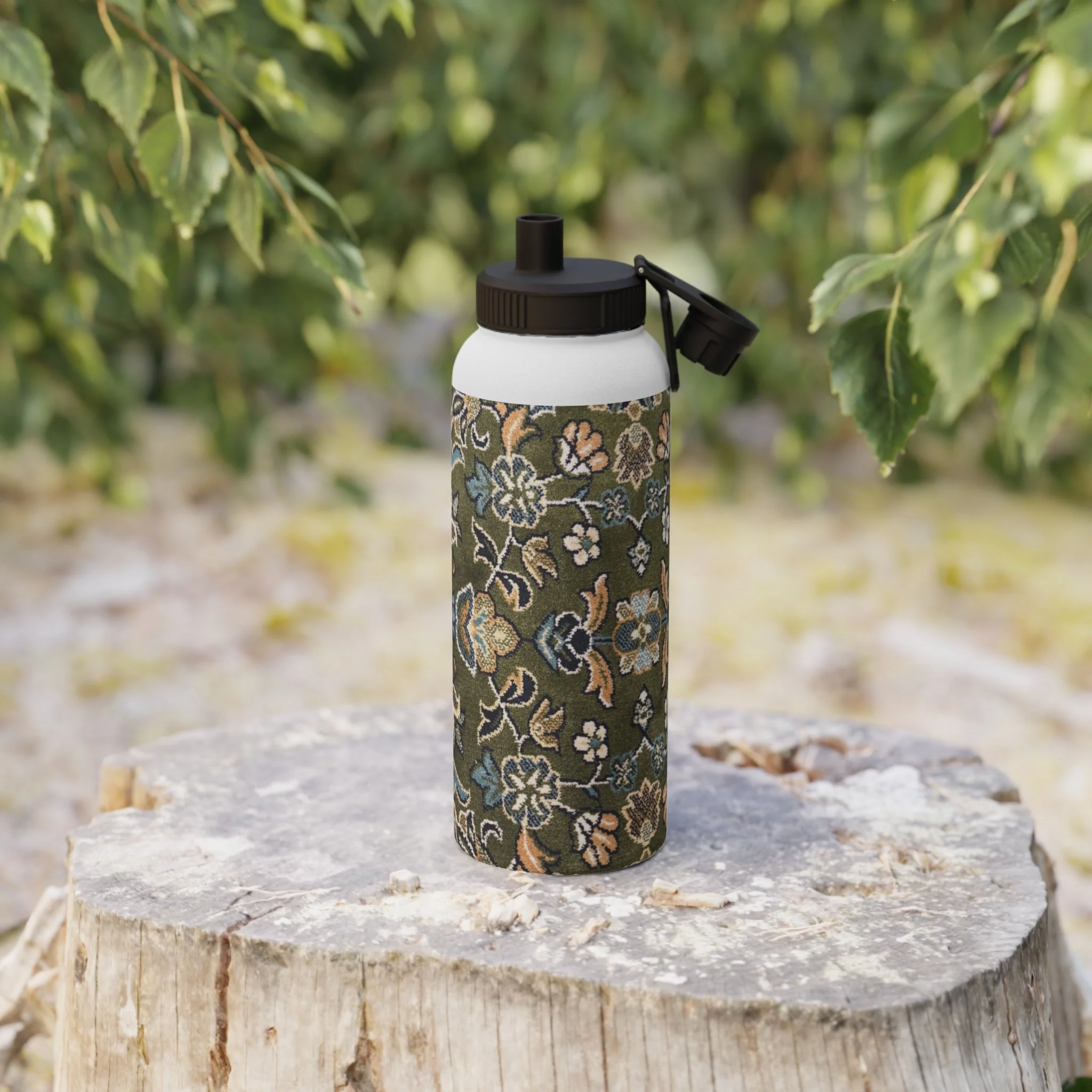 Rawdah Stylish Stainless Steel Water Bottle with Sports Lid - Image 10