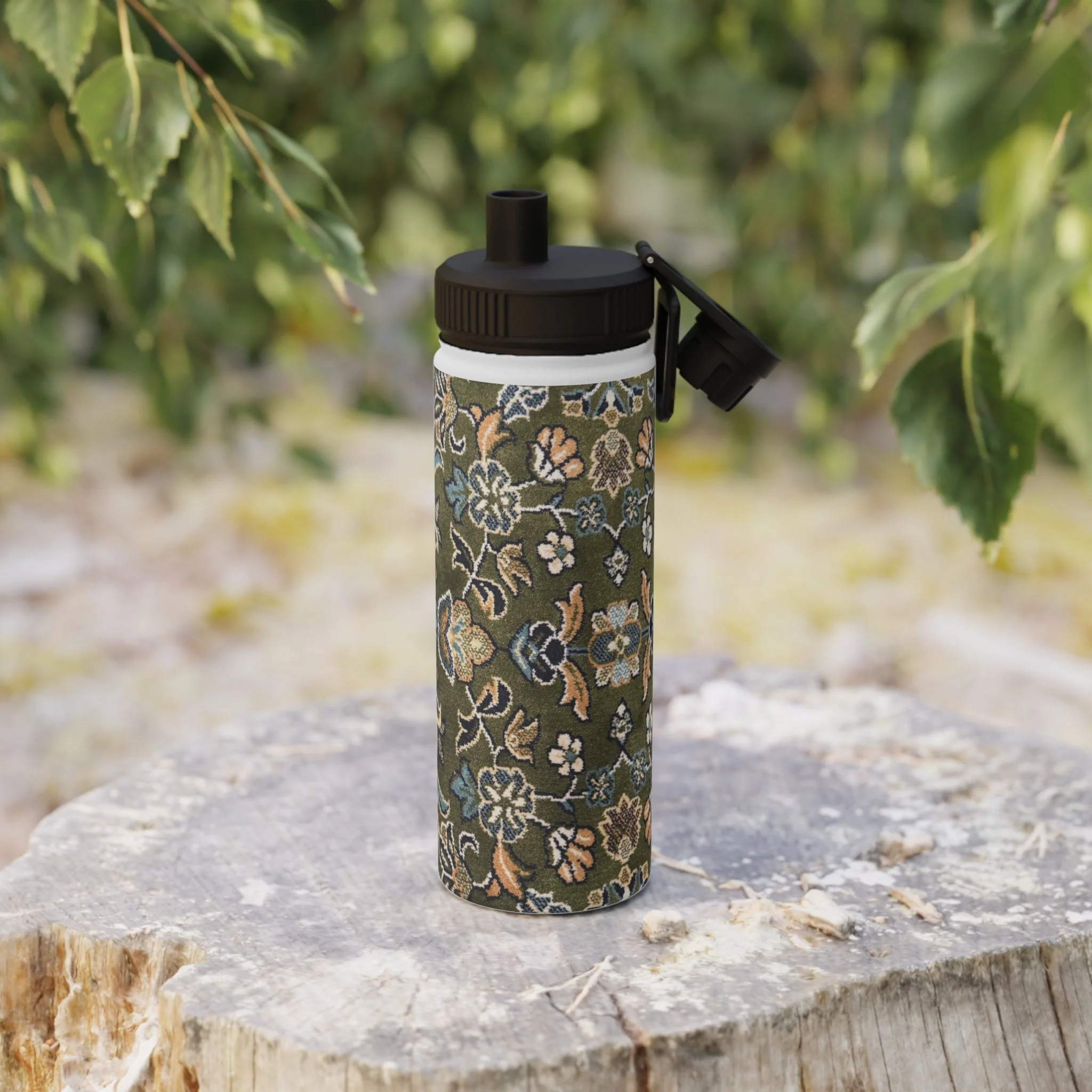 Rawdah Stylish Stainless Steel Water Bottle with Sports Lid - Image 6