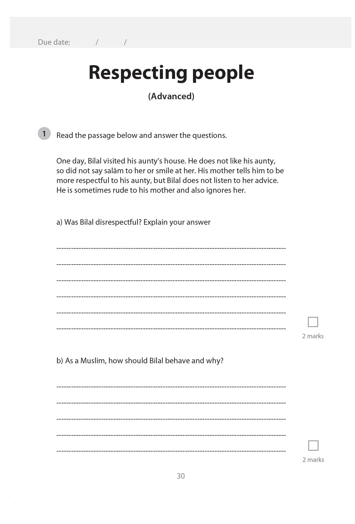 Safar Islamic Studies: Workbook 3 - Image 10